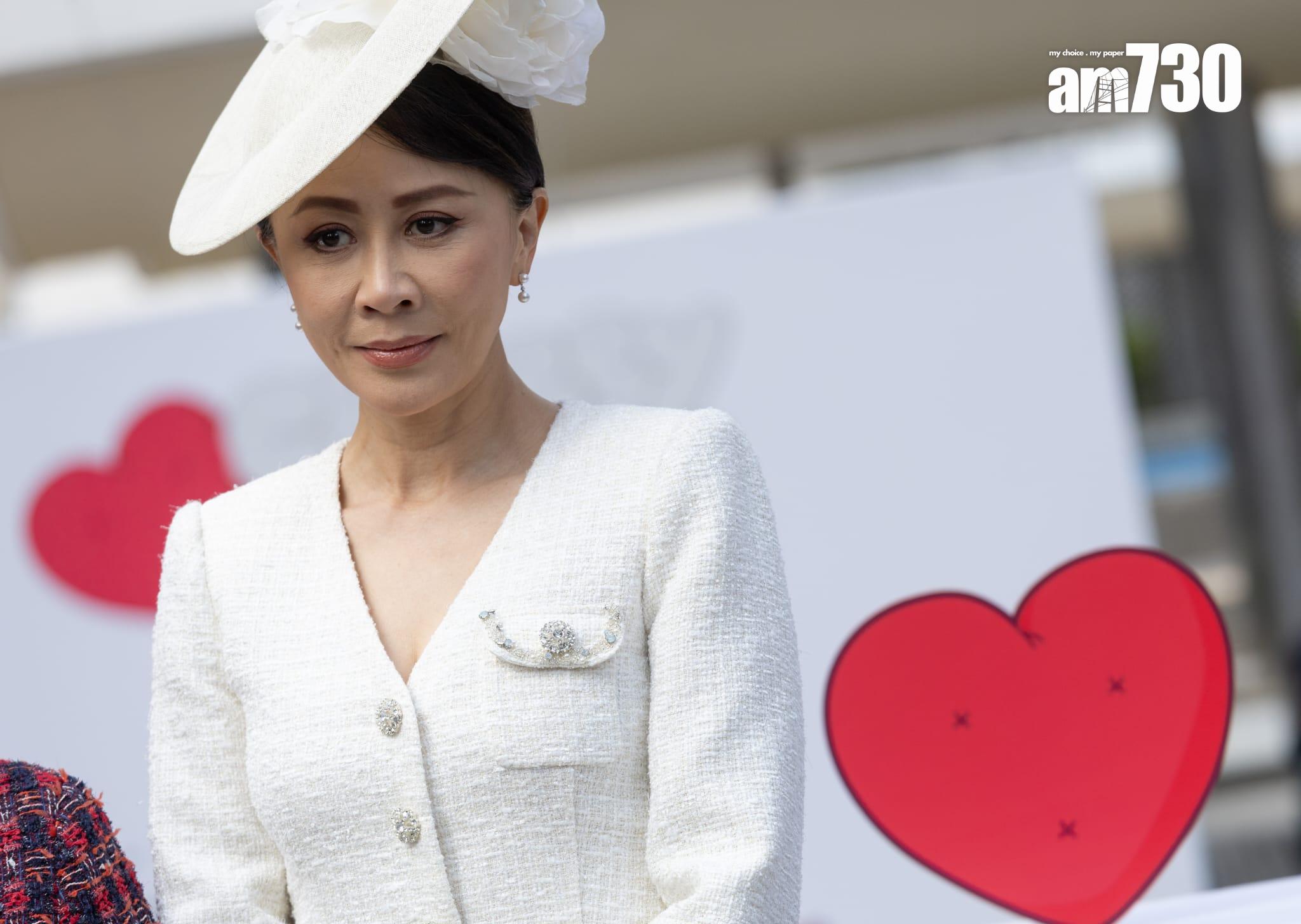 情人節2024|藝人劉嘉玲出席Chubby Hearts開幕活動。(蘇文傑攝)