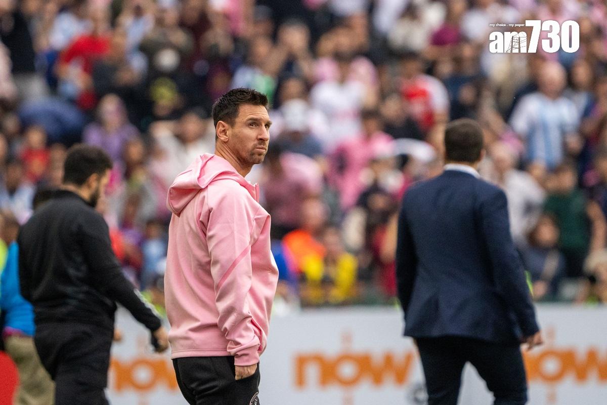 美斯最終未有落場獻技。(林靄怡攝)