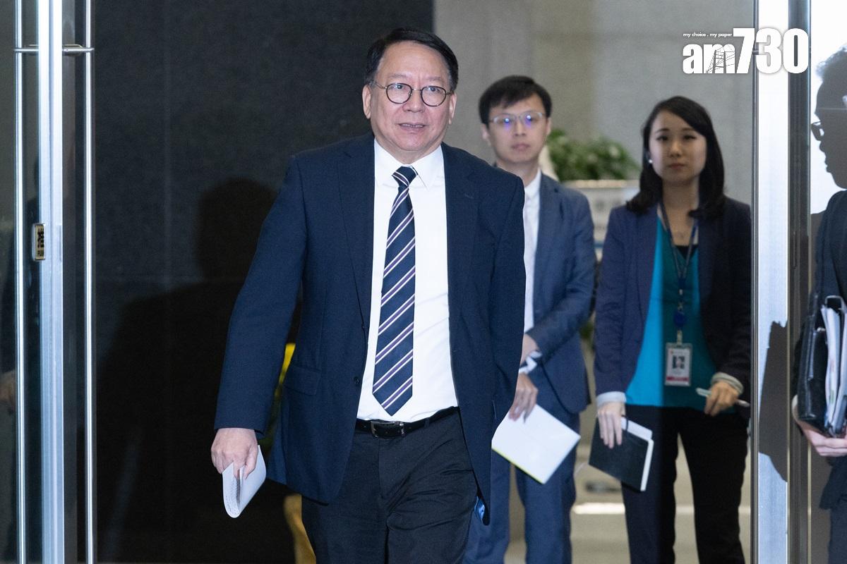 陳國基透露,夏寶龍未來數日將會見不同界別人士。(蘇文傑攝)