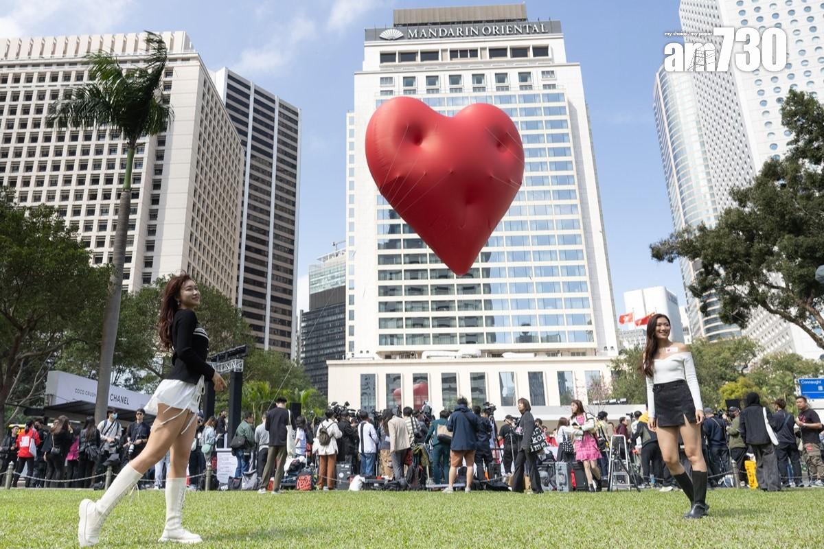 Chubby Hearts會一直展出至下星期六元宵節。(資料圖片/蘇文傑攝)