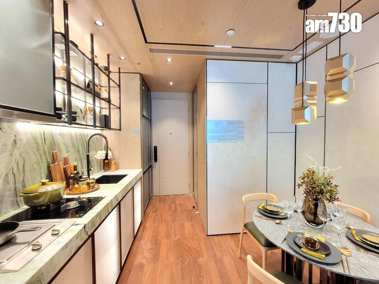 SEASONS PLACE示範單位|453呎連裝修兩房蘊含四季 採屏風設計擴大空間|將軍澳新盤