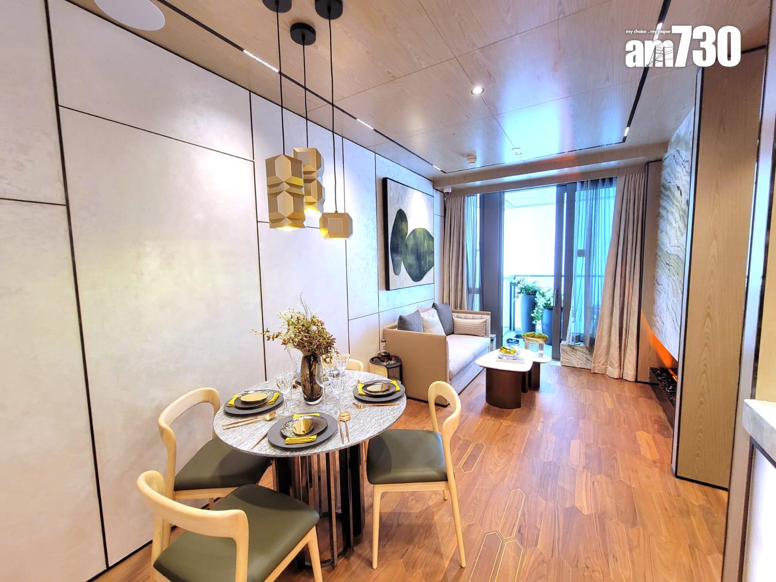 SEASONS PLACE示範單位|453呎連裝修兩房蘊含四季 採屏風設計擴大空間|將軍澳新盤