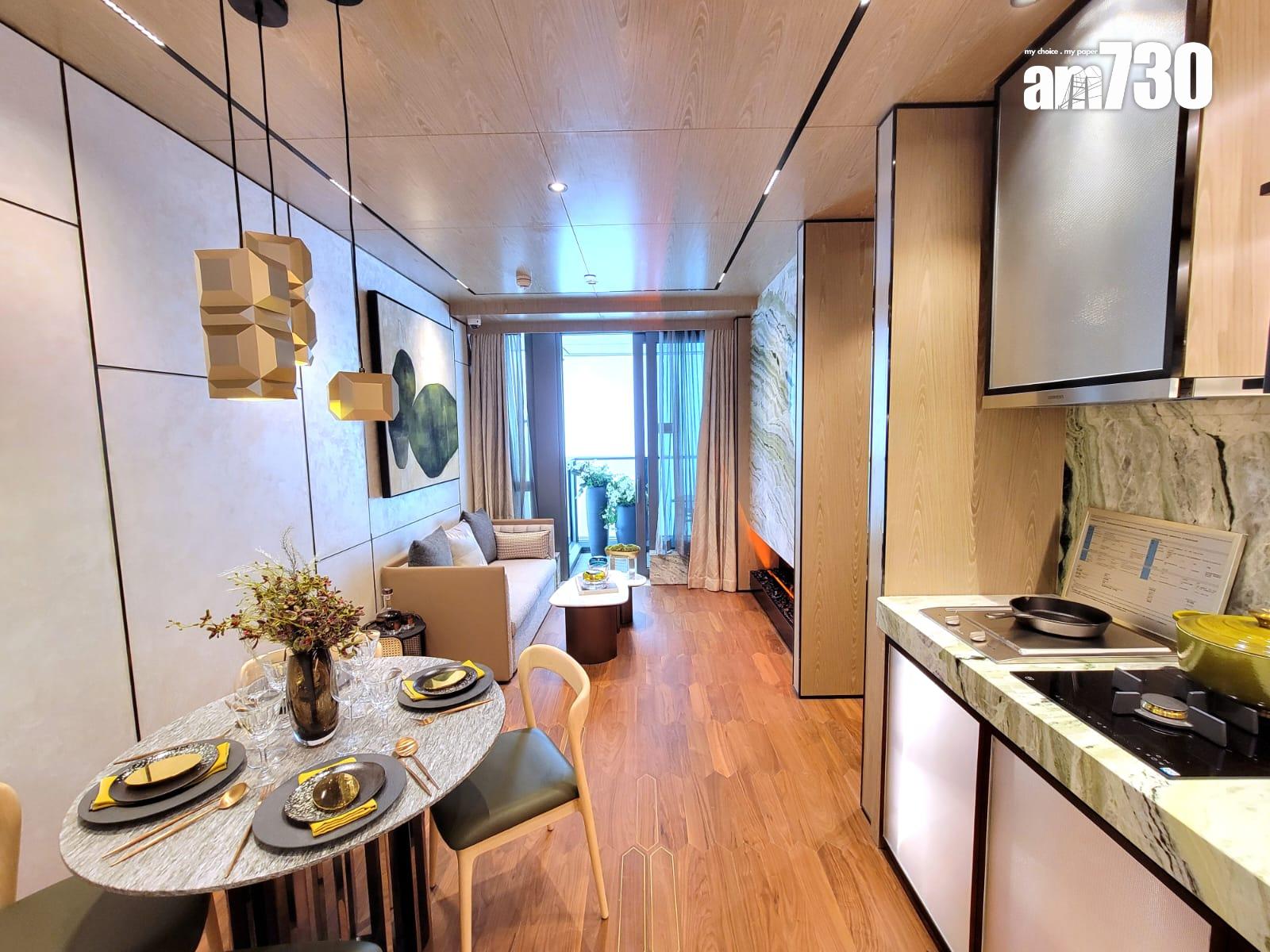 SEASONS PLACE示範單位|453呎連裝修兩房蘊含四季 採屏風設計擴大空間|將軍澳新盤