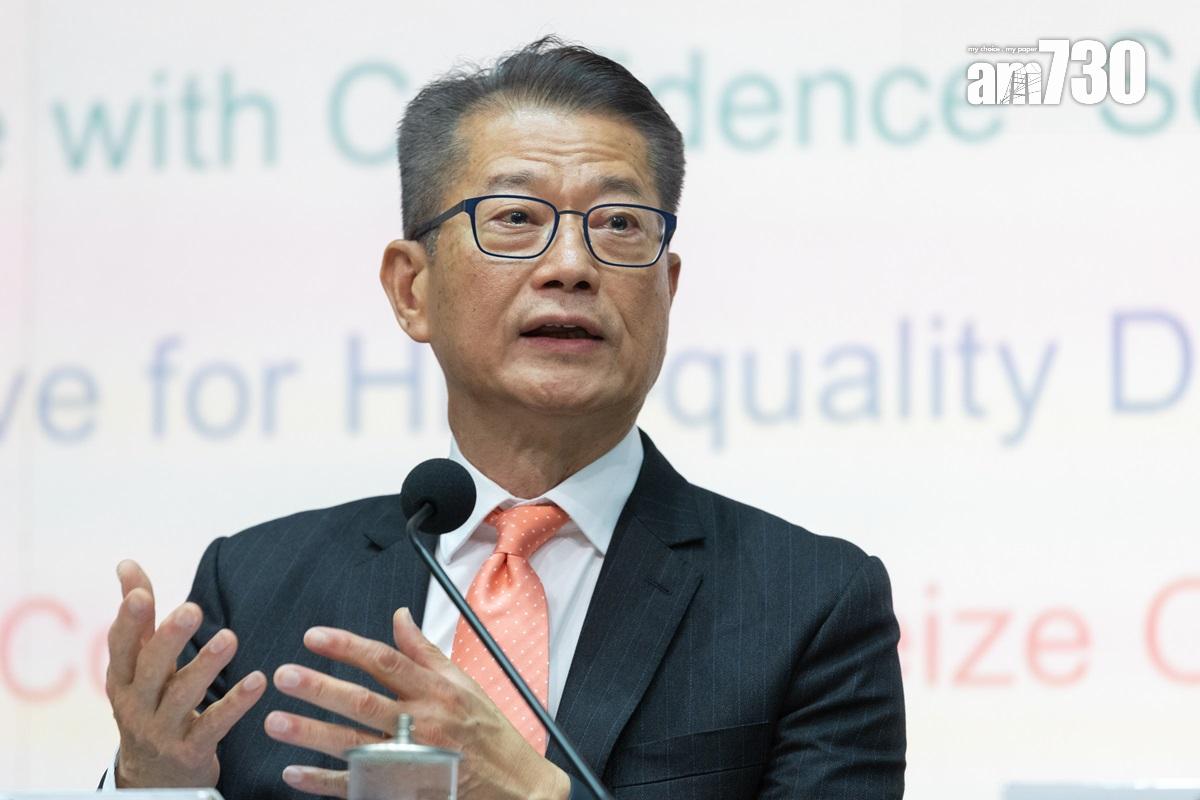 陳茂波稱,本港具備充足條件捕捉出口市場轉變帶來的機會。(資料圖片/蘇文傑攝)