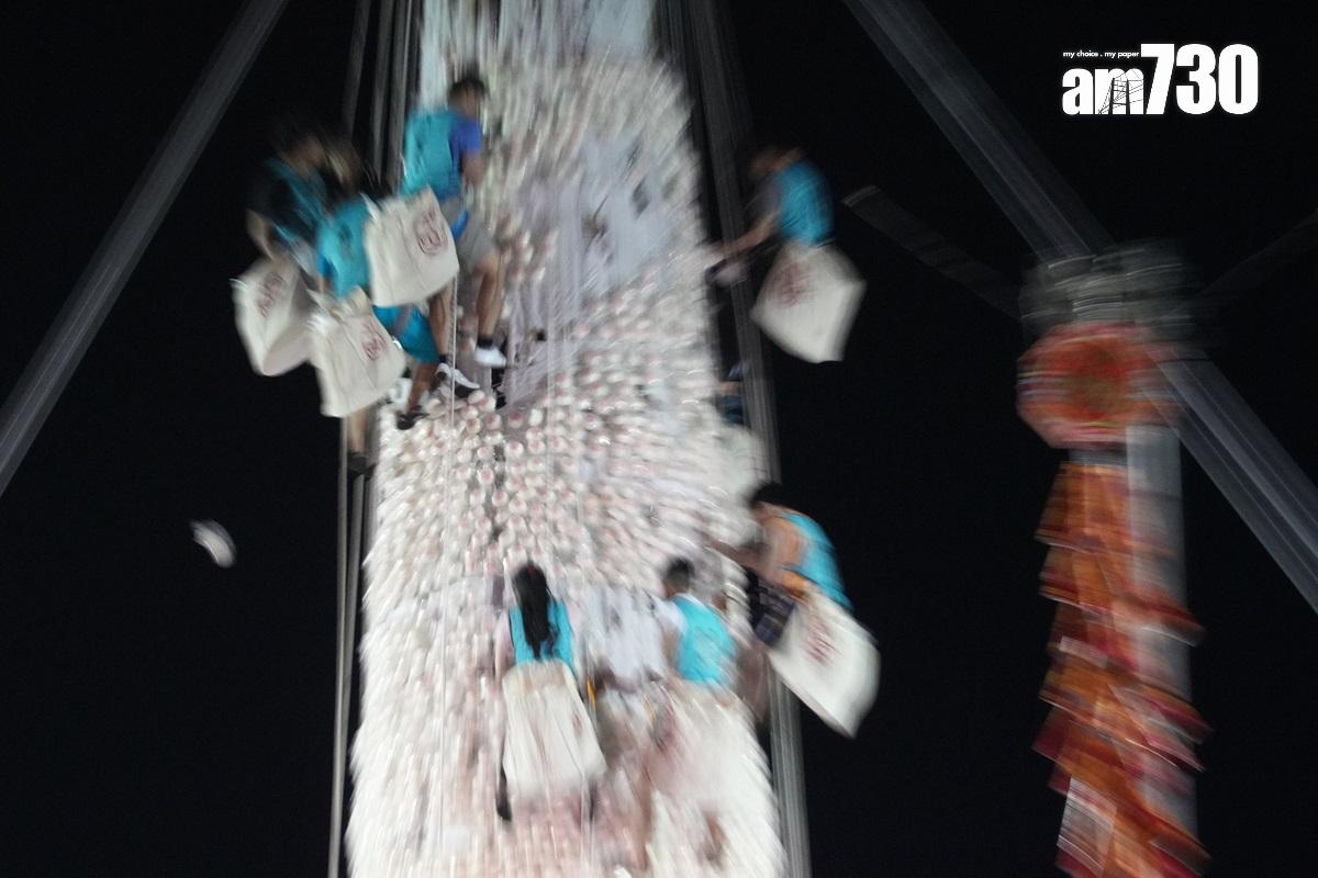 2023年長洲搶包山比賽盛況。(資料圖片)