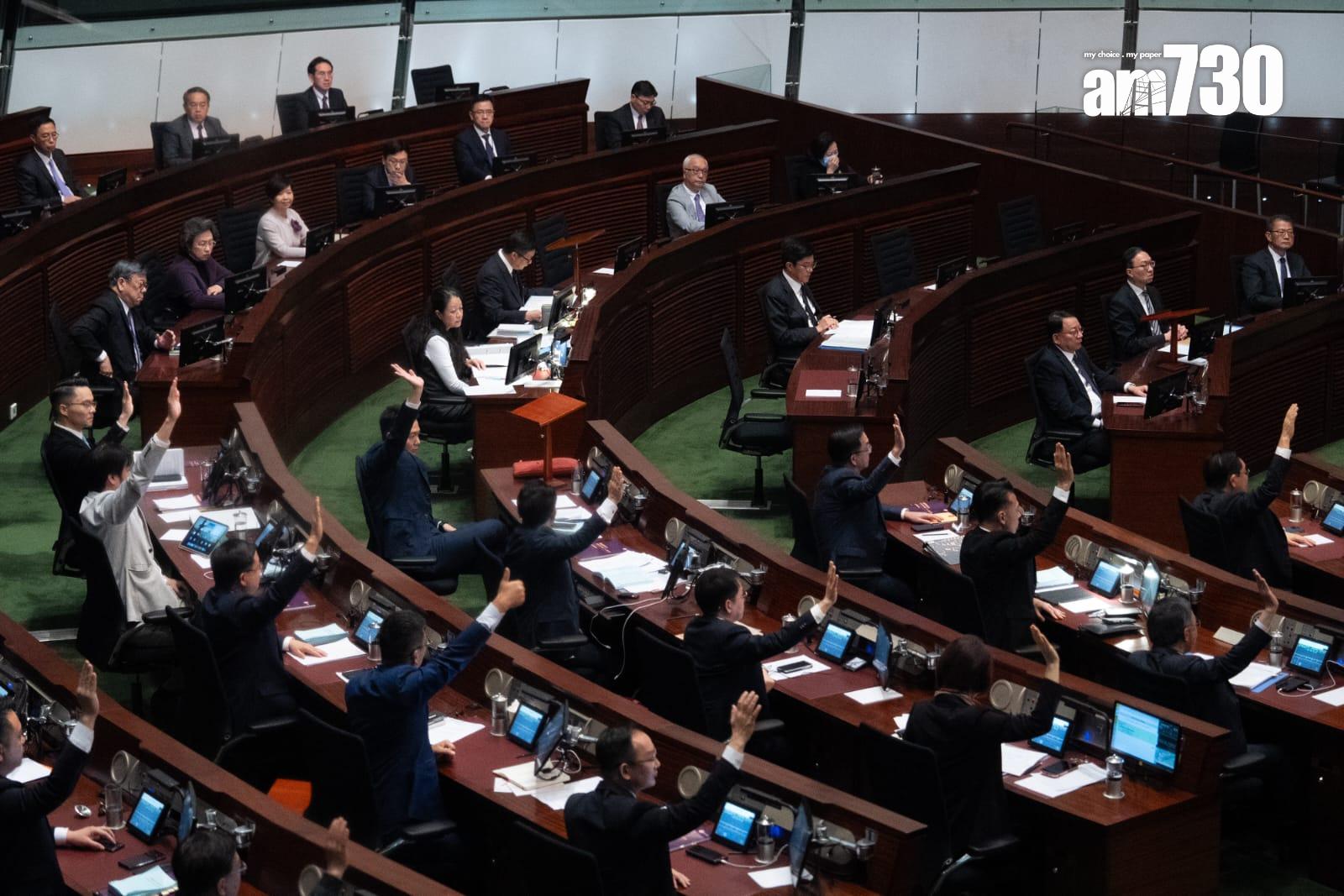 23條立法|立法會三讀通過 89名議員全票支持 李家超︰周六生效(林靄怡攝)