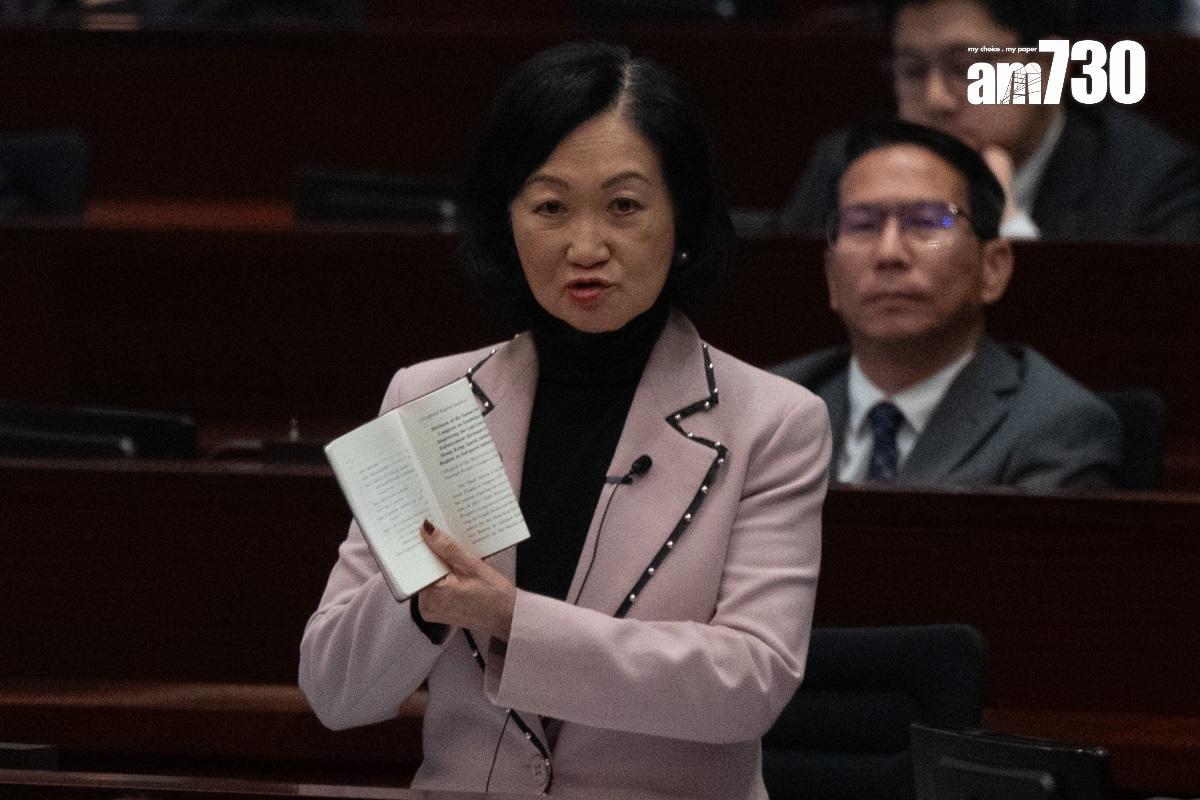 23條立法|葉劉淑儀說,今次比起03年前肩負更大責任。(林靄怡攝)