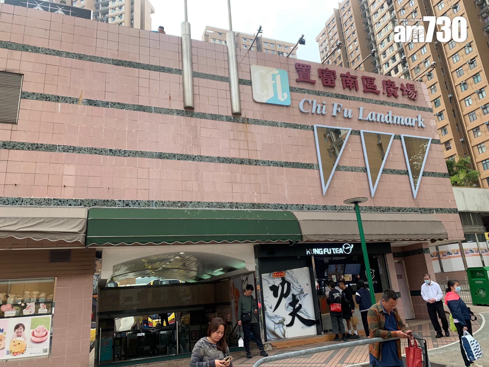 置富南區廣場農曆年後商戶流失情況加劇,每層均現多間吉鋪,令住戶起居飲食、購買日用品極為不便。(《am730》記者攝)