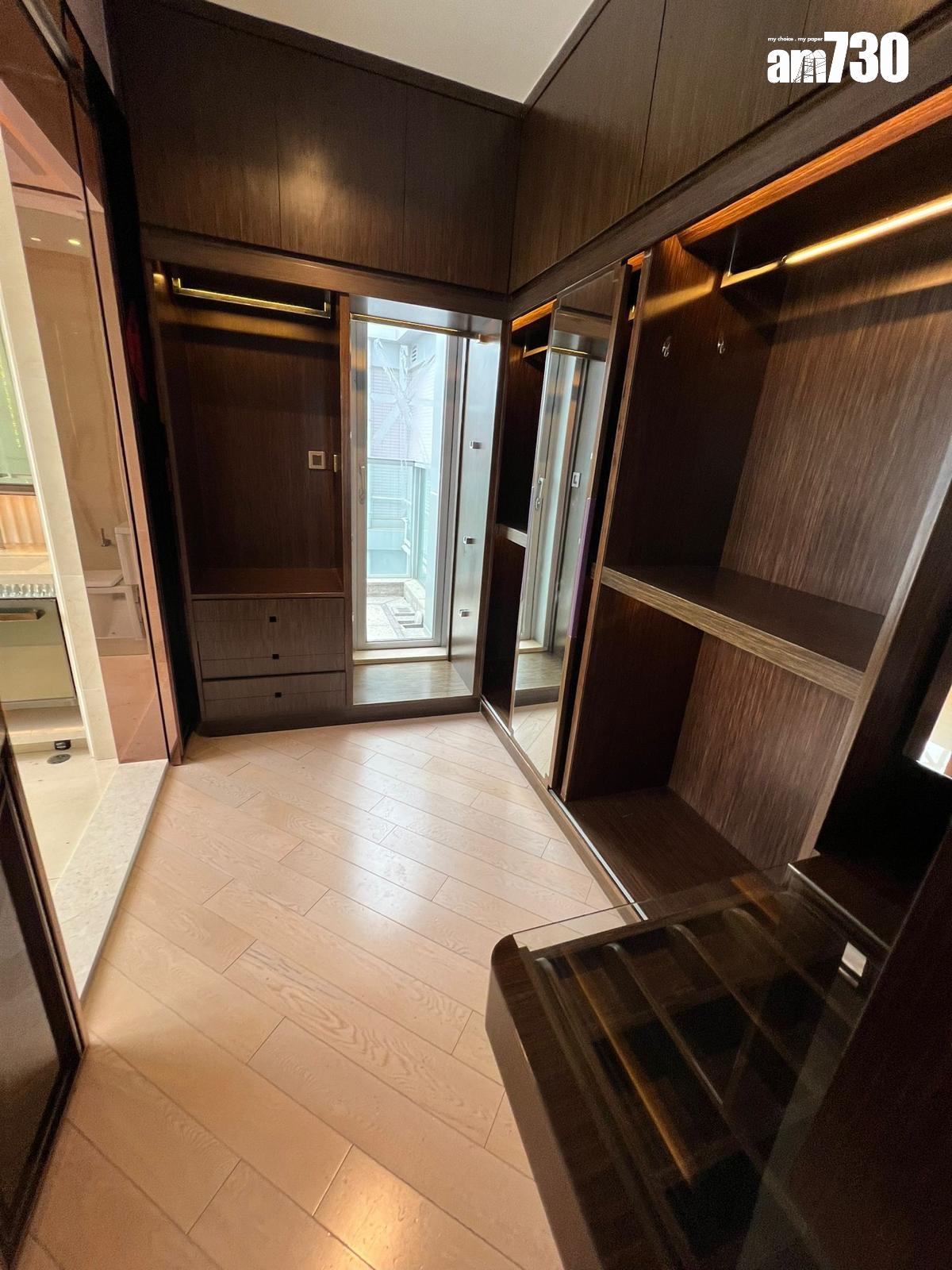 主人套房設有衣帽間。(代理提供)