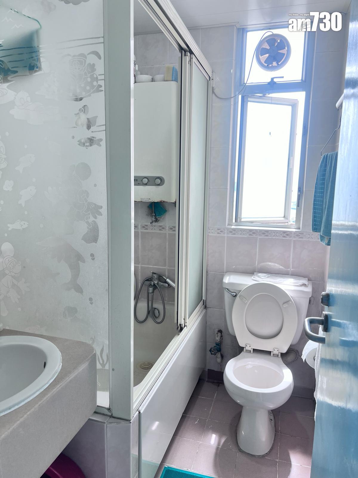 明廁浴室,窗戶夠大,通爽易打理。(代理提供)