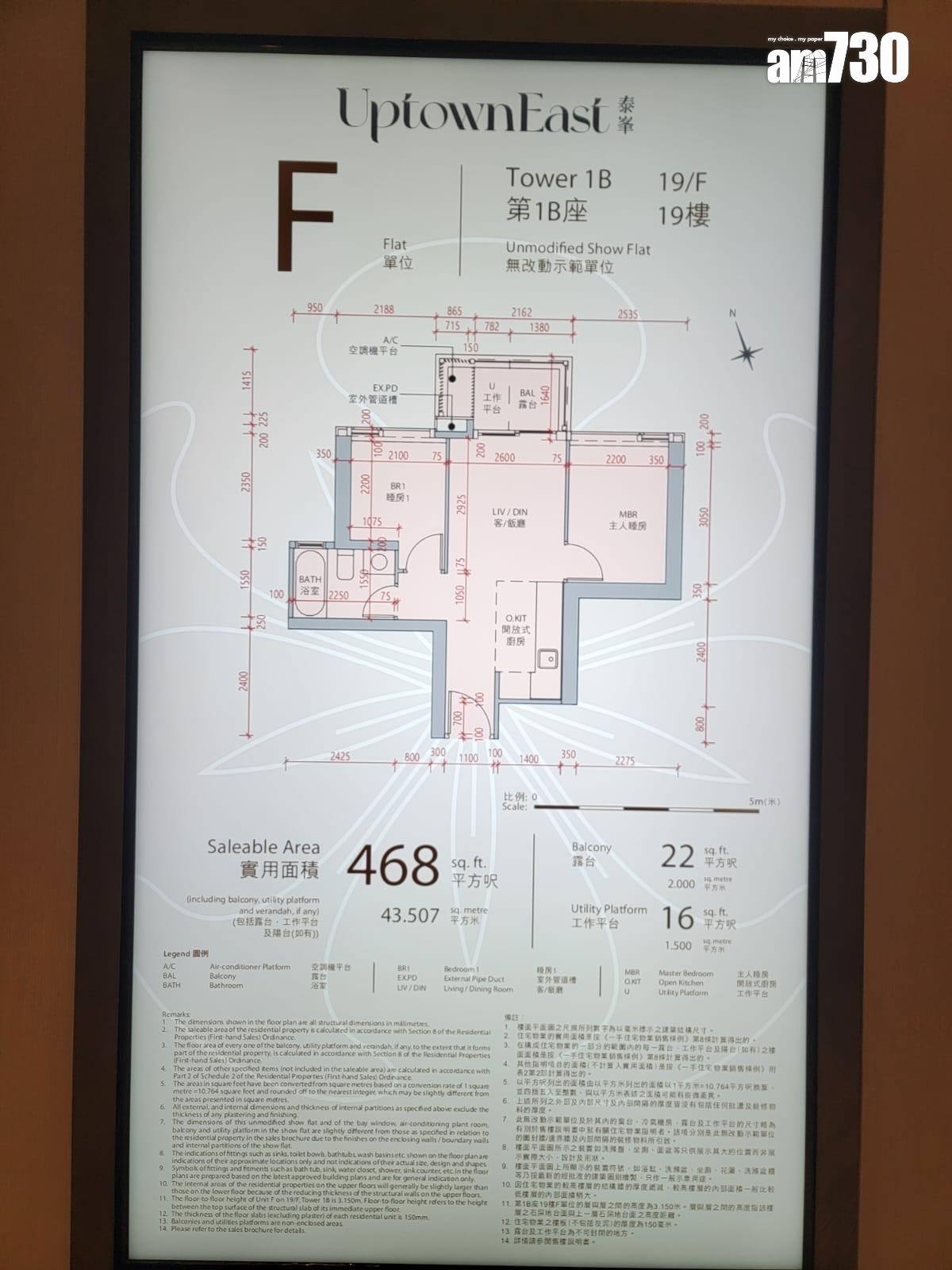 泰峯示範單位|468呎兩房有得睇!開放式廚房巧妙設計 實用與美感兼備(多圖有片)