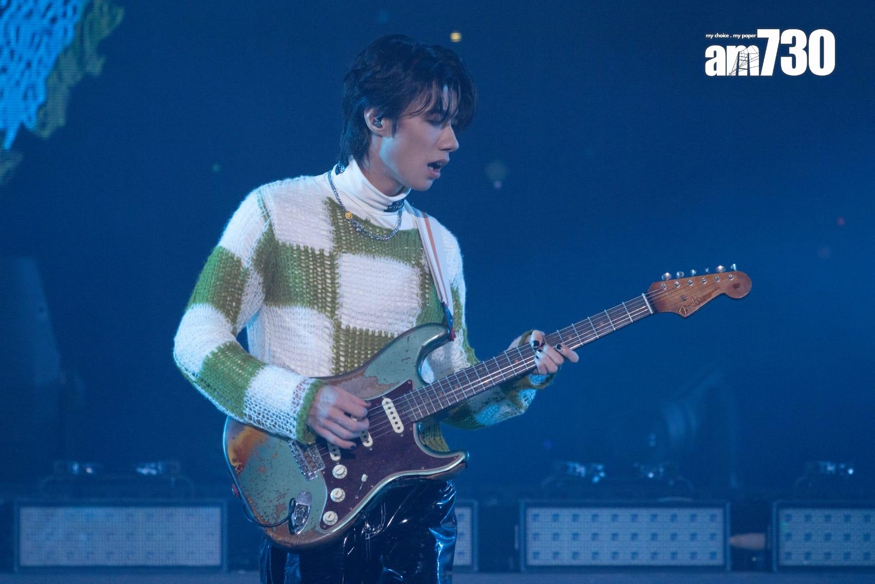 陳蕾為兌現承諾,請《造星V》學員做嘉賓。(蘇文傑攝)