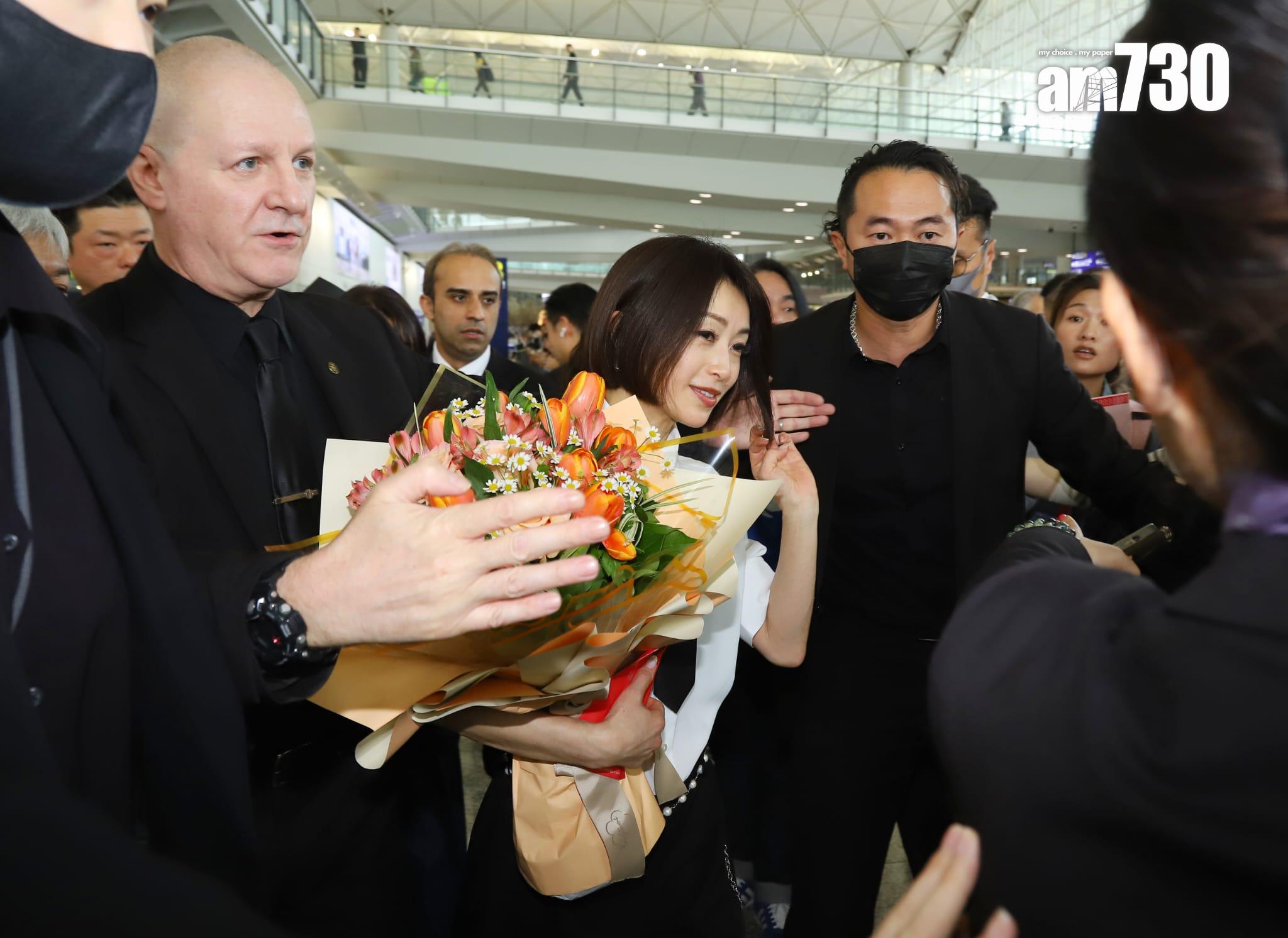 酒井法子態度依舊親民。 (羅錦鴻攝)