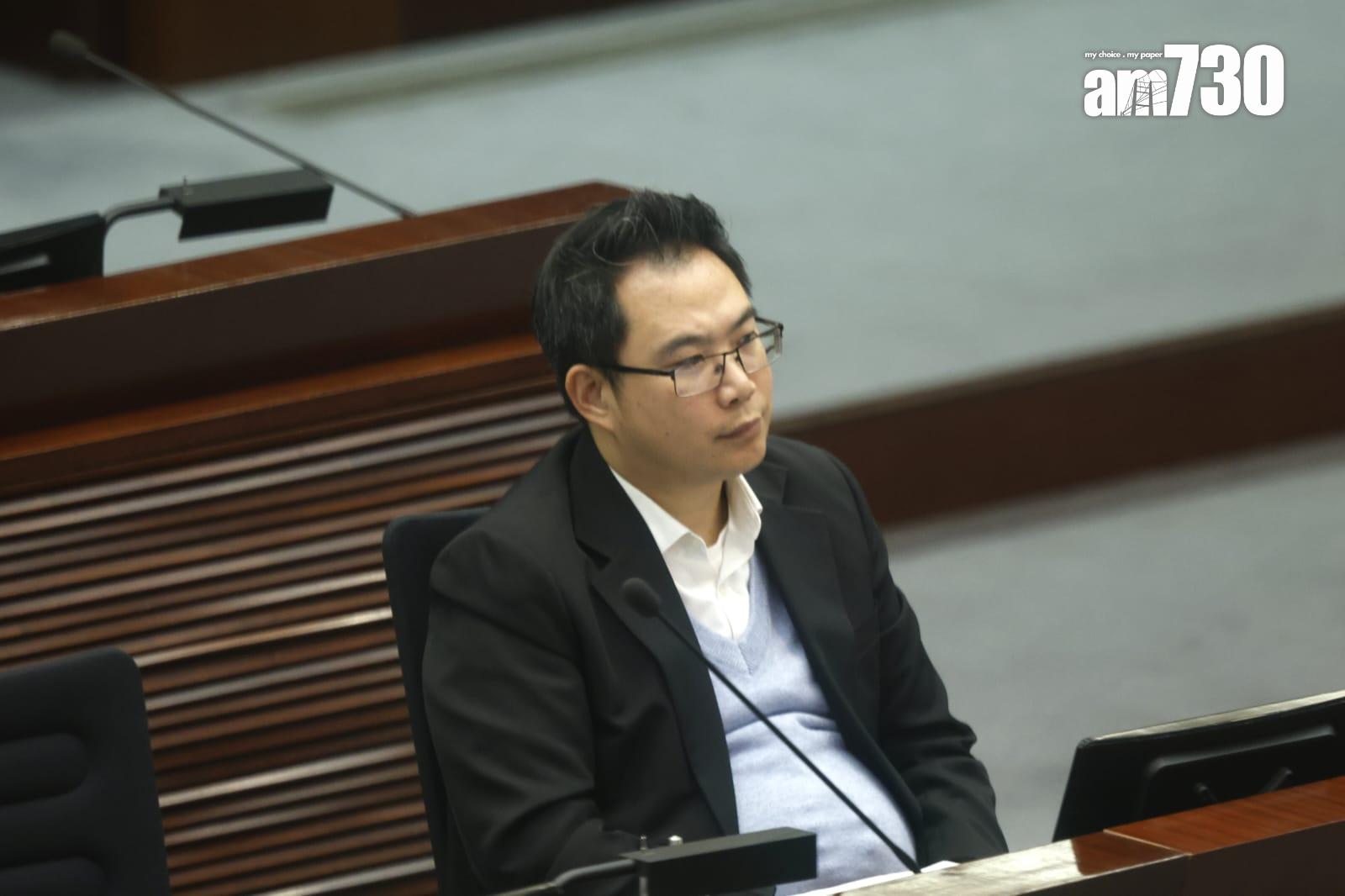 法案委員會繼續審議條文,圖為立法會議員楊永杰(林俊源攝)