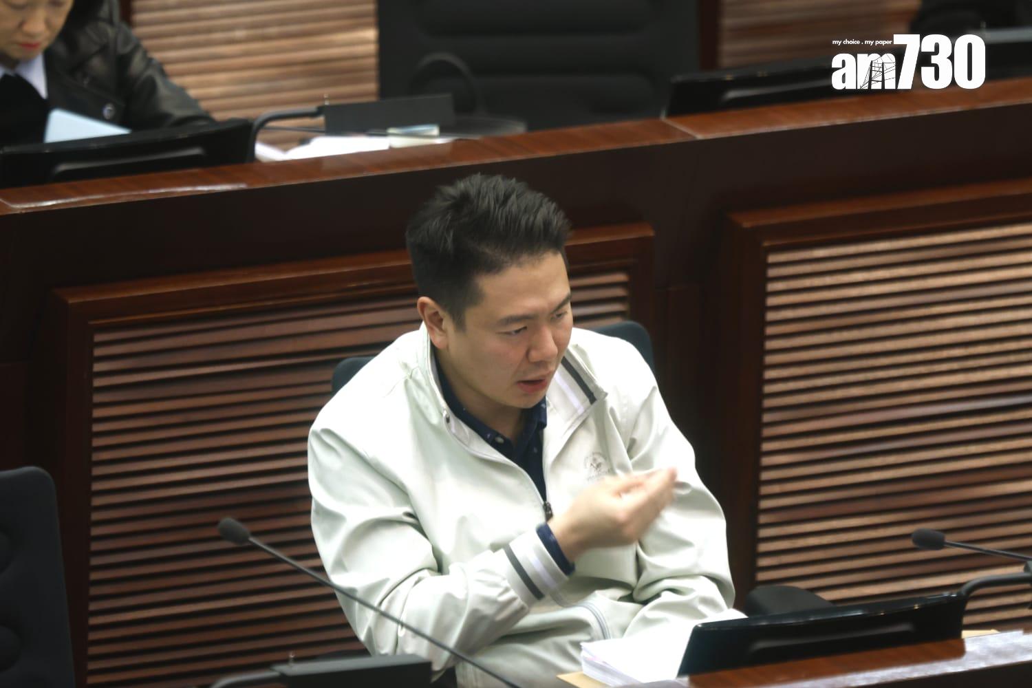 法案委員會繼續審議條文,圖為立法會議員周浩鼎(林俊源攝)