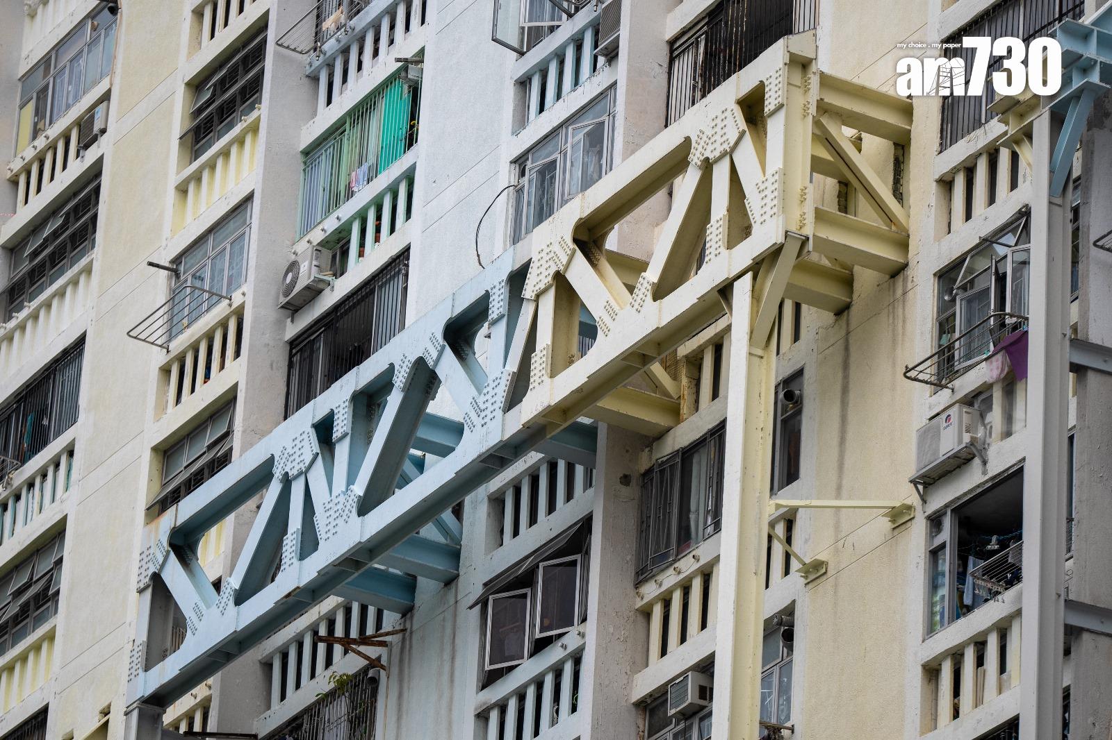 據悉,華富邨華安樓及華樂樓現涉895個住戶,當中有約180戶為全長者戶,最遲需於2027年7月清空。(林靄怡攝)