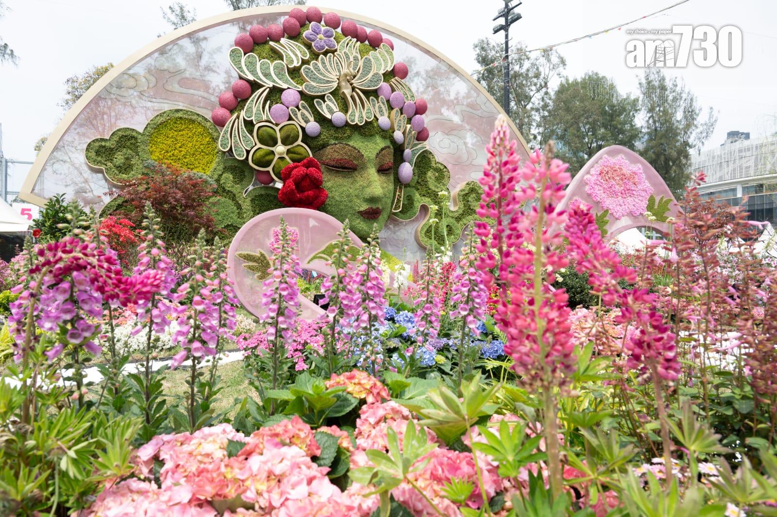 花卉展明日至本月24日在維園舉行 以多個童話故事為主題並設戀愛巷(陳奕釗攝)