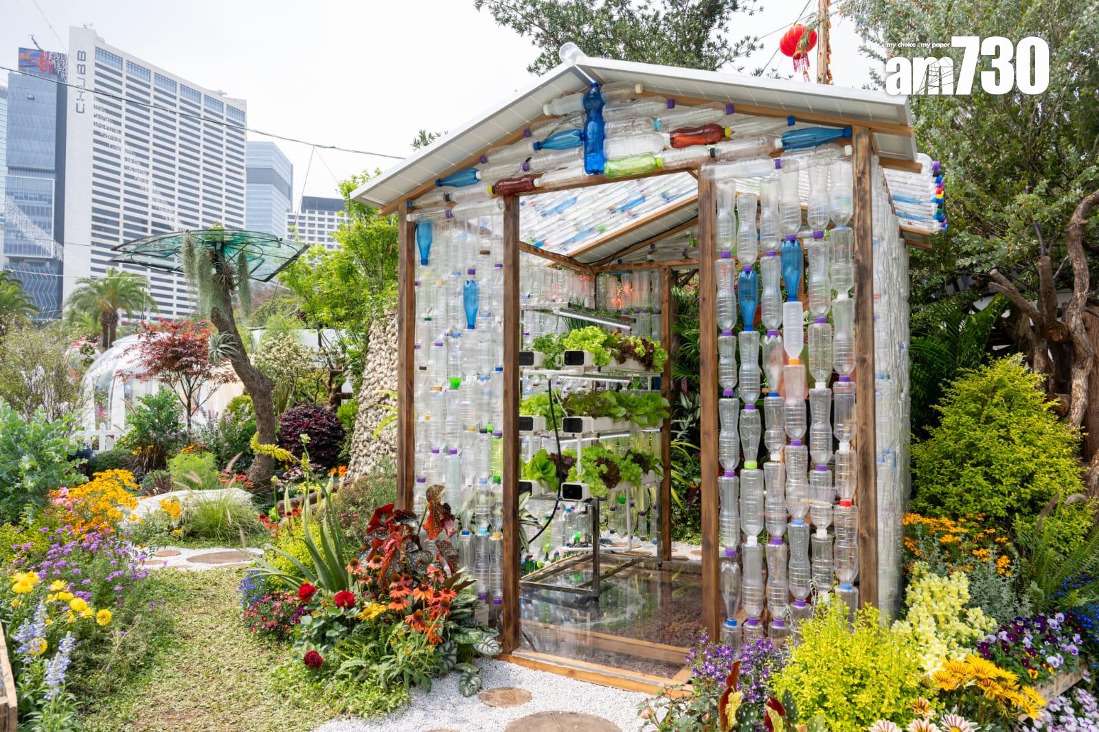 花卉展明日至本月24日在維園舉行 以多個童話故事為主題並設戀愛巷(陳奕釗攝)