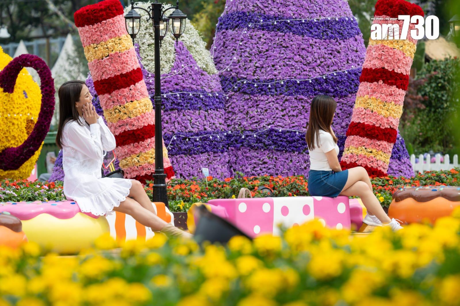 花卉展明日至本月24日在維園舉行 以多個童話故事為主題並設戀愛巷(陳奕釗攝)