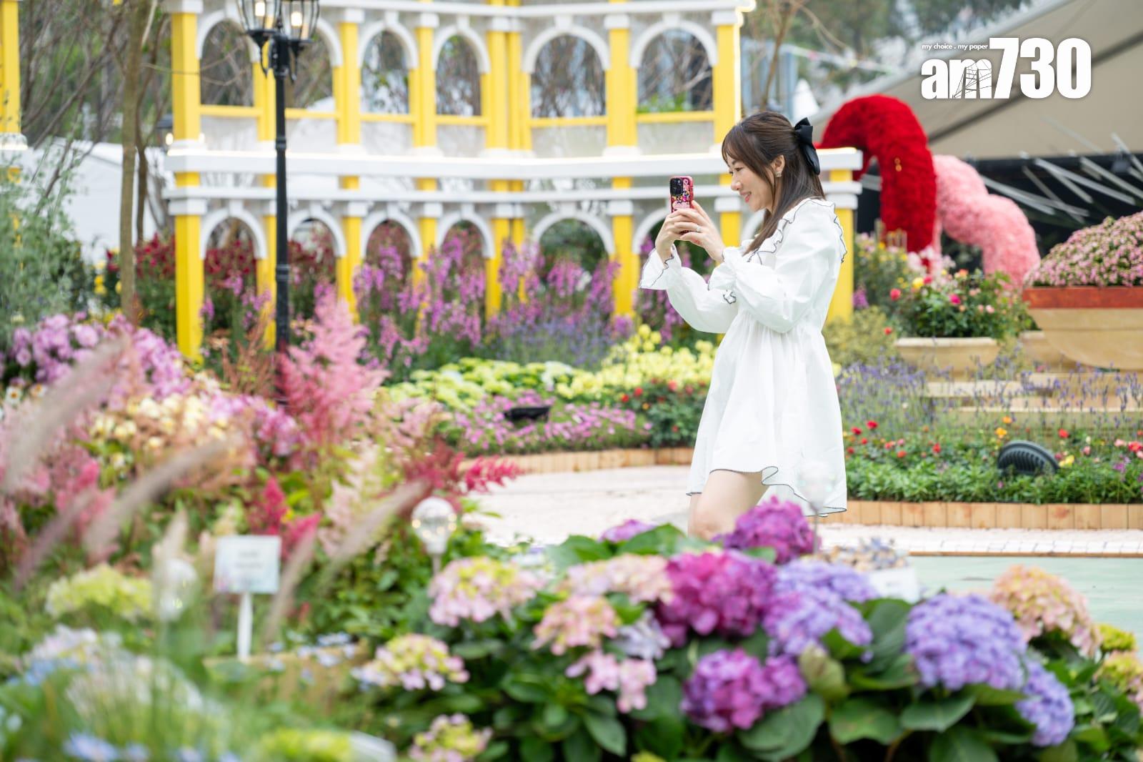 花卉展明日至本月24日在維園舉行 以多個童話故事為主題並設戀愛巷(陳奕釗攝)