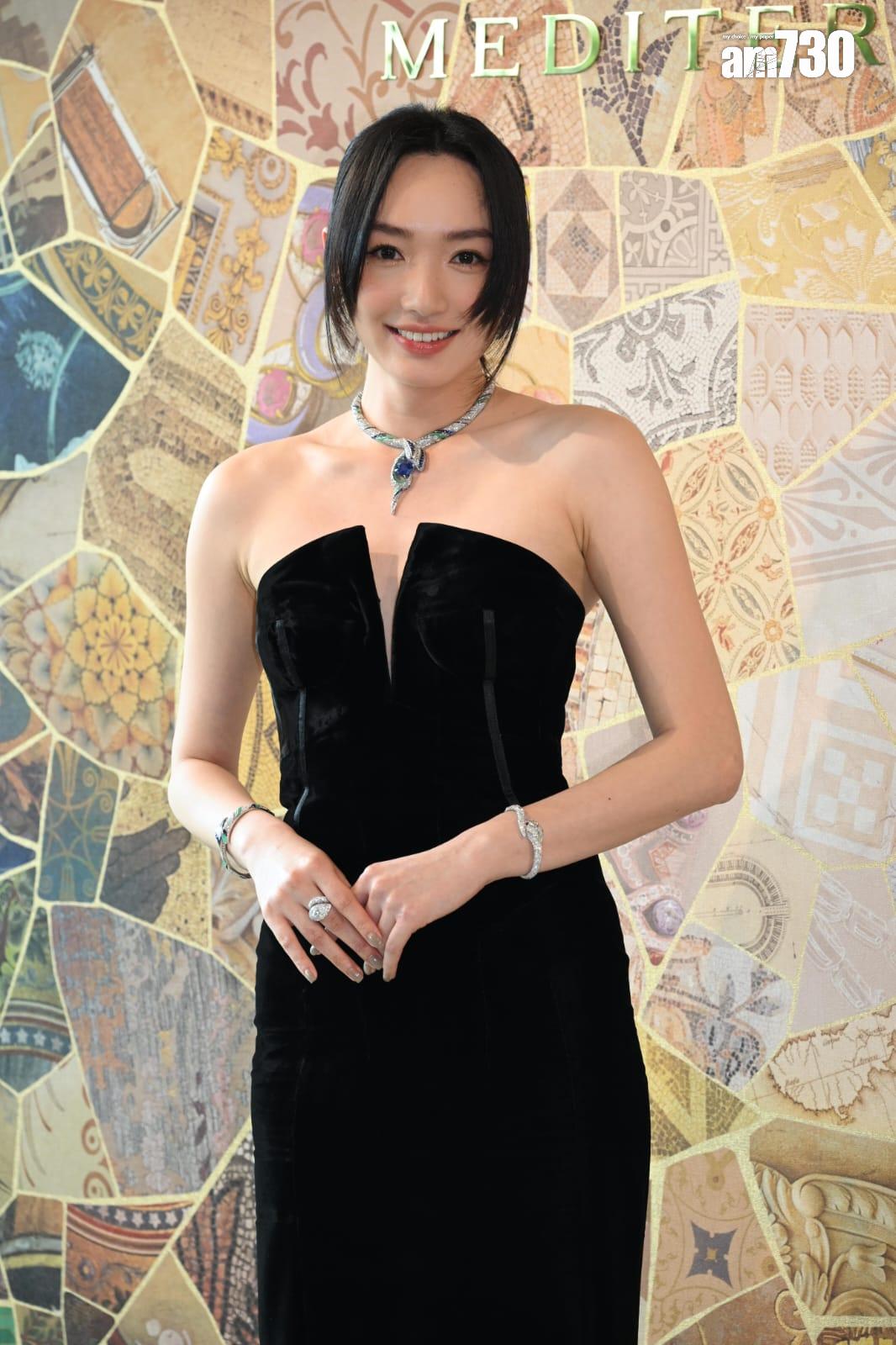 蔡思韵出席BVLGARI高級珠寶及腕錶系列新品發布會。(林奕釗攝)