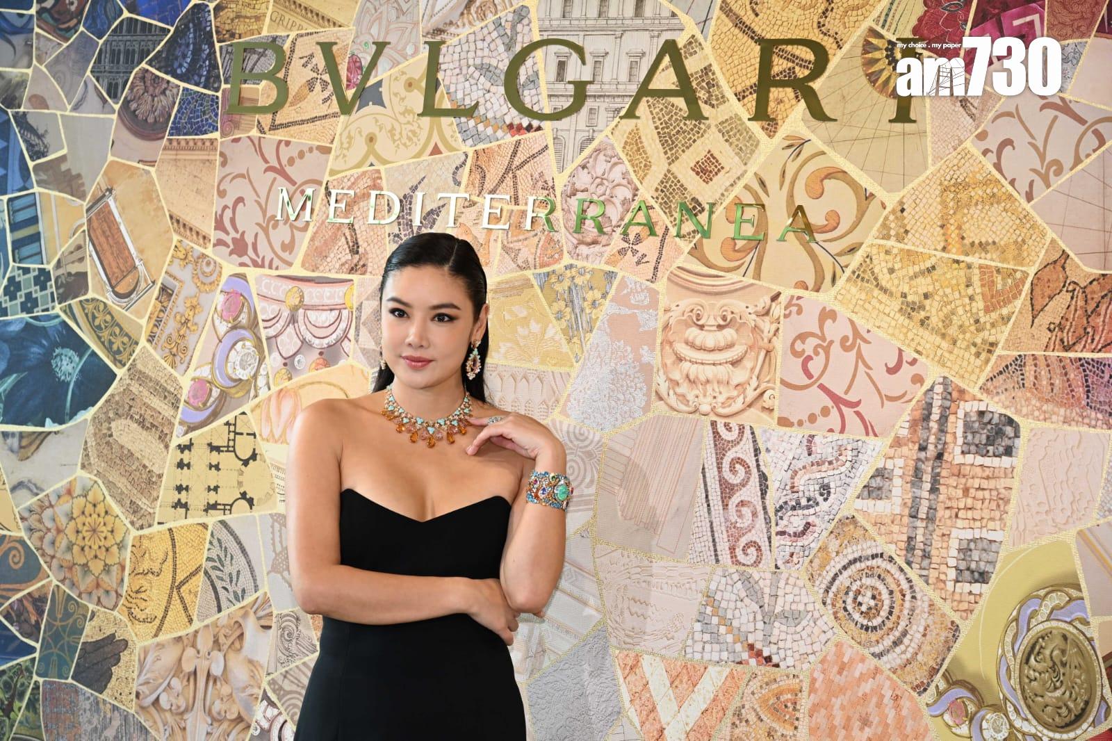 林嘉欣出席BVLGARI發布會。(陳奕釗攝)