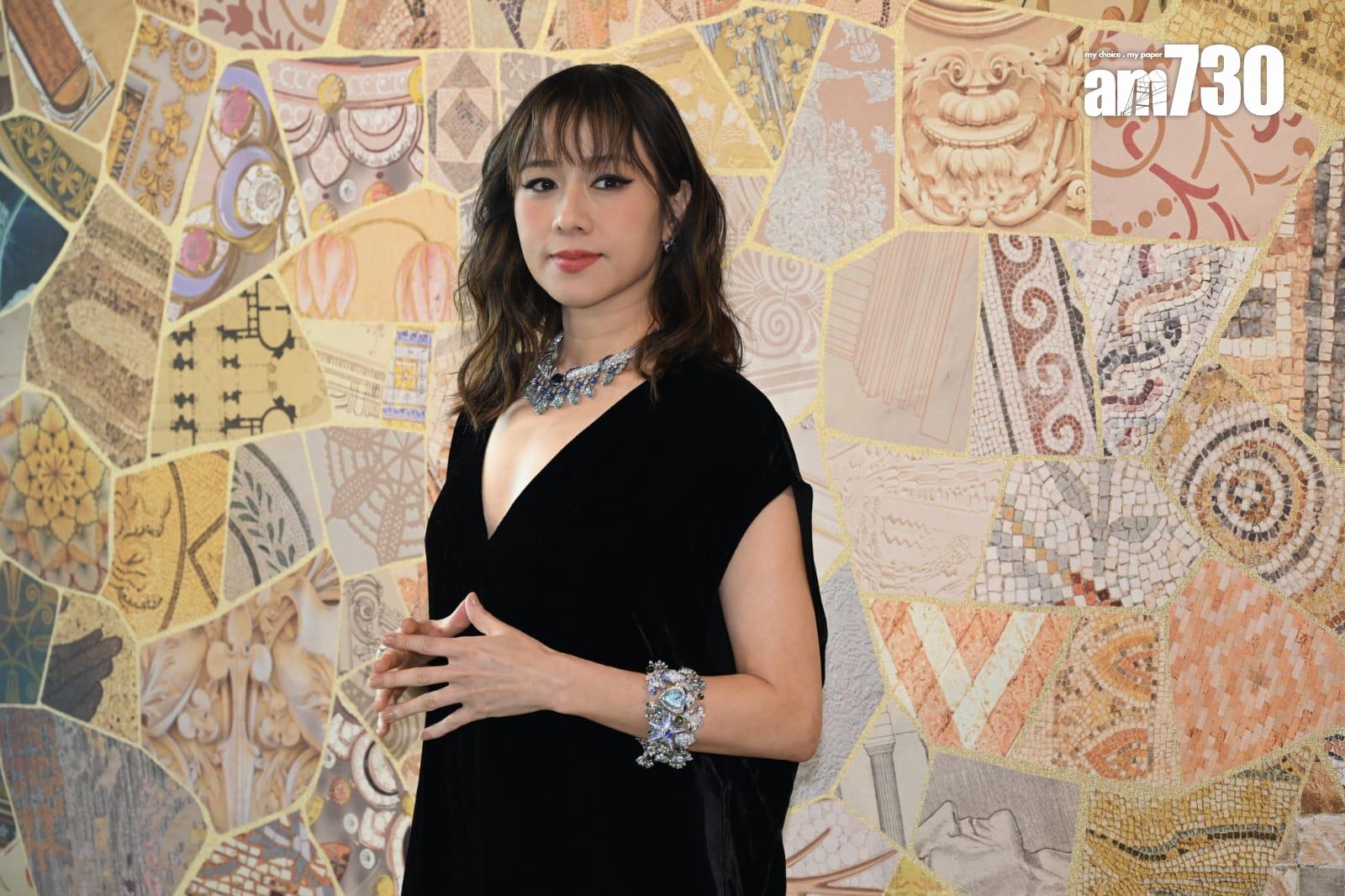 林嘉欣出席BVLGARI高級珠寶及腕錶系列新品發布會。(林奕釗攝)