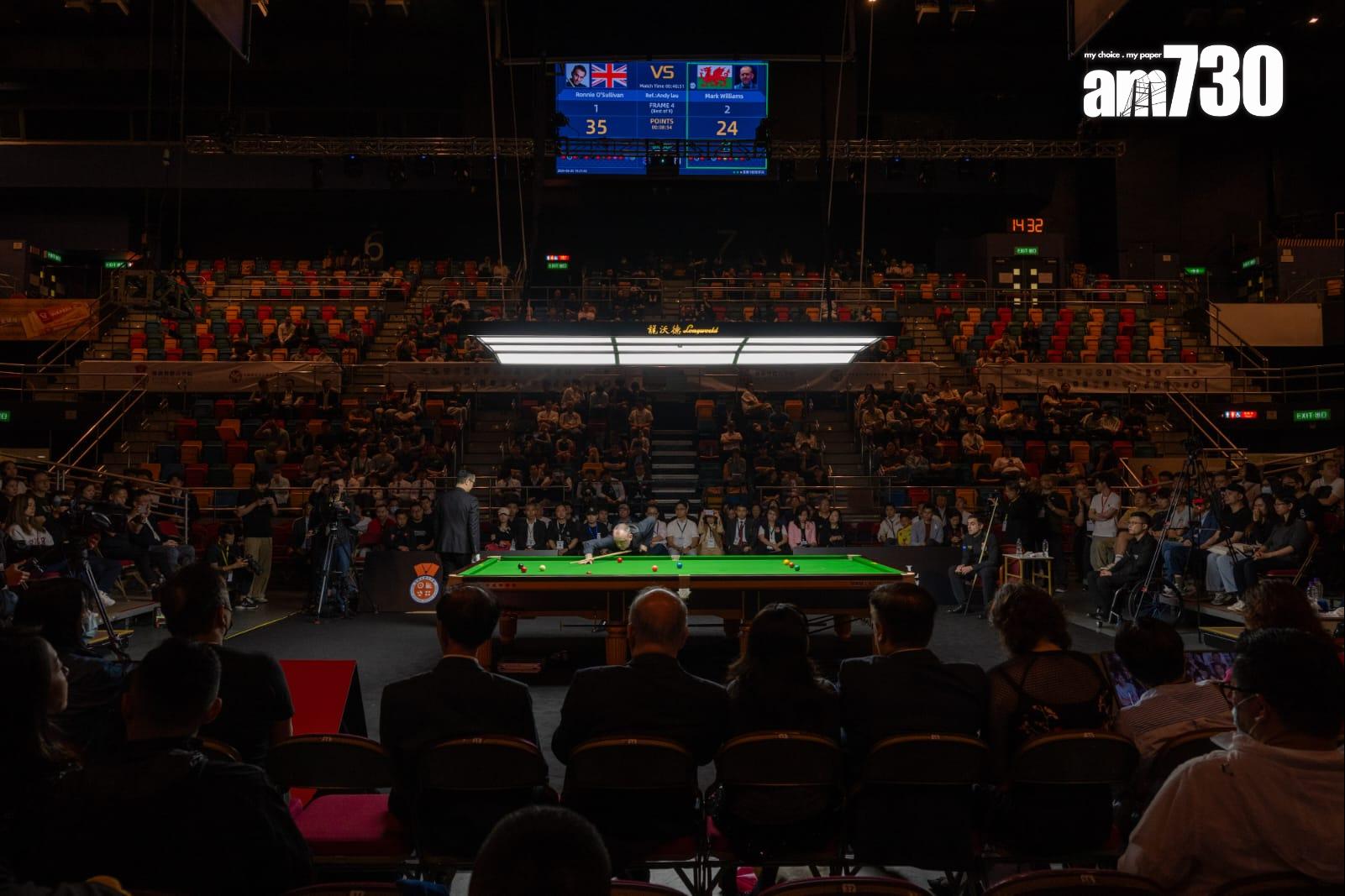 2024香港國際桌球明星挑戰賽,奧蘇利雲對威廉斯(陳奕釗攝)