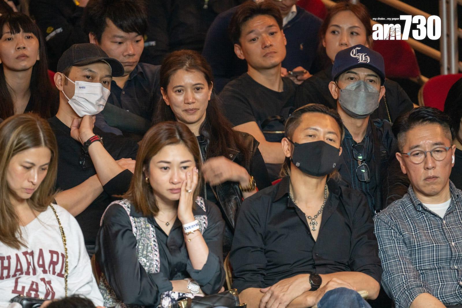 張智霖、袁詠儀、郭富城、蘇志威入場欣賞賽事。