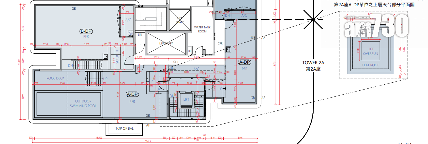 泰峯提供807伙 兩房佔逾五成 最大特色戶3415呎設泳池|新盤樓書