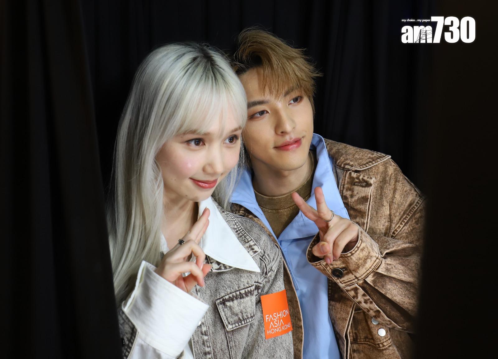 Nancy Kwai、Kenji獲邀出席時裝界活動。 (羅錦鴻攝)