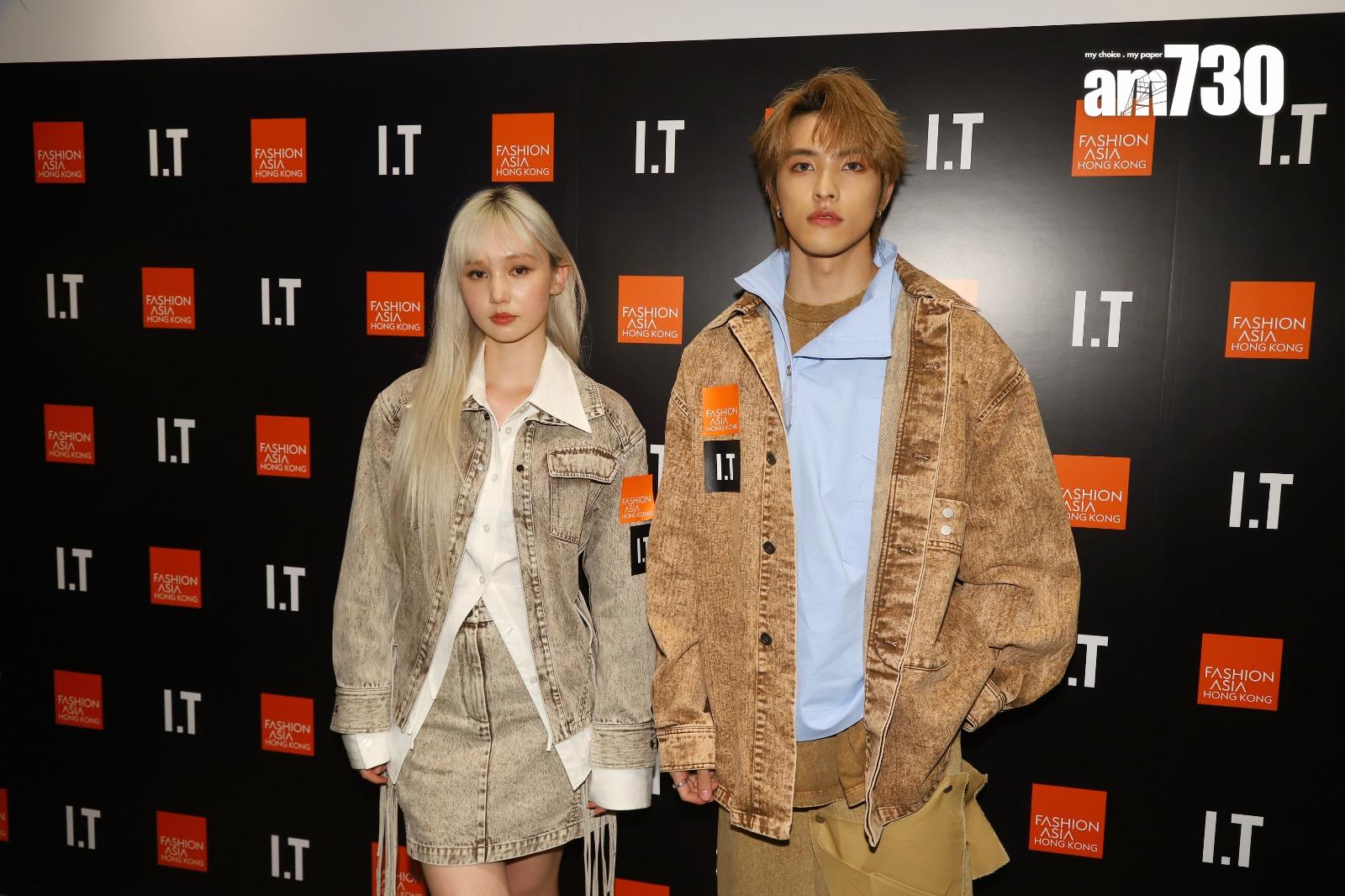 Nancy Kwai、Kenji獲邀出席時裝界活動。 (羅錦鴻攝)