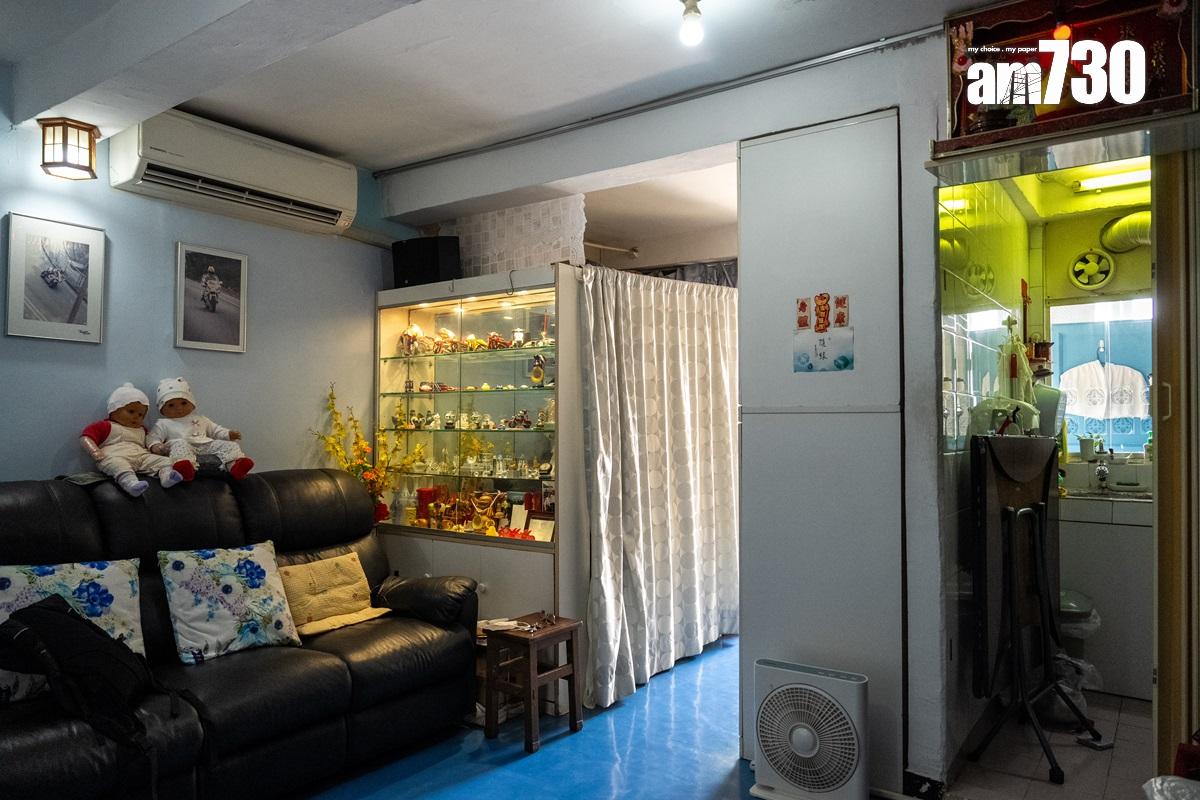 林婆婆自1968年起入住華富邨至今。(林靄怡攝)