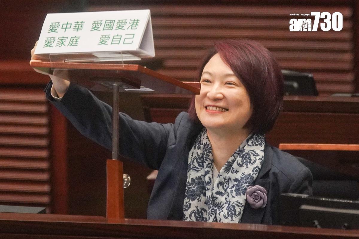 23條立法|李慧琼用英文發言,指不少國家都有國家安全法例。(資料圖片)