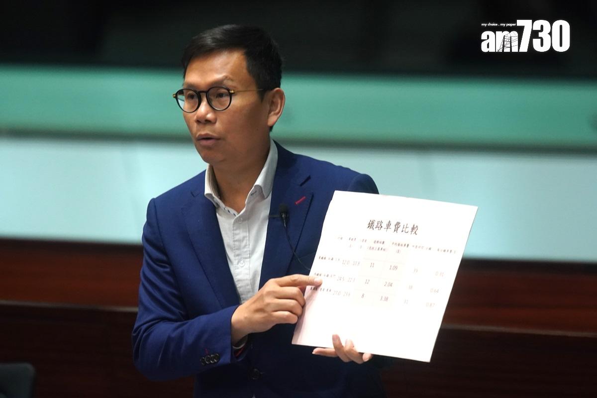 陳恒鑌呼籲港鐵設立簡單易用的車資優惠。(資料圖片)