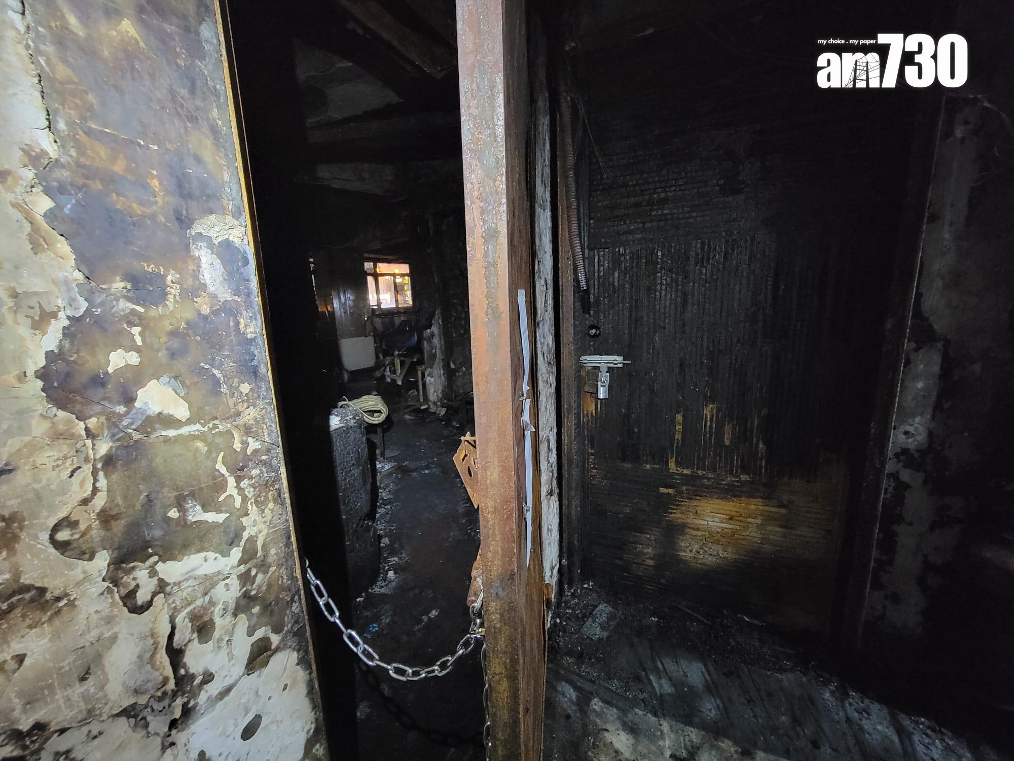 大火後現場。(《am730》記者攝)