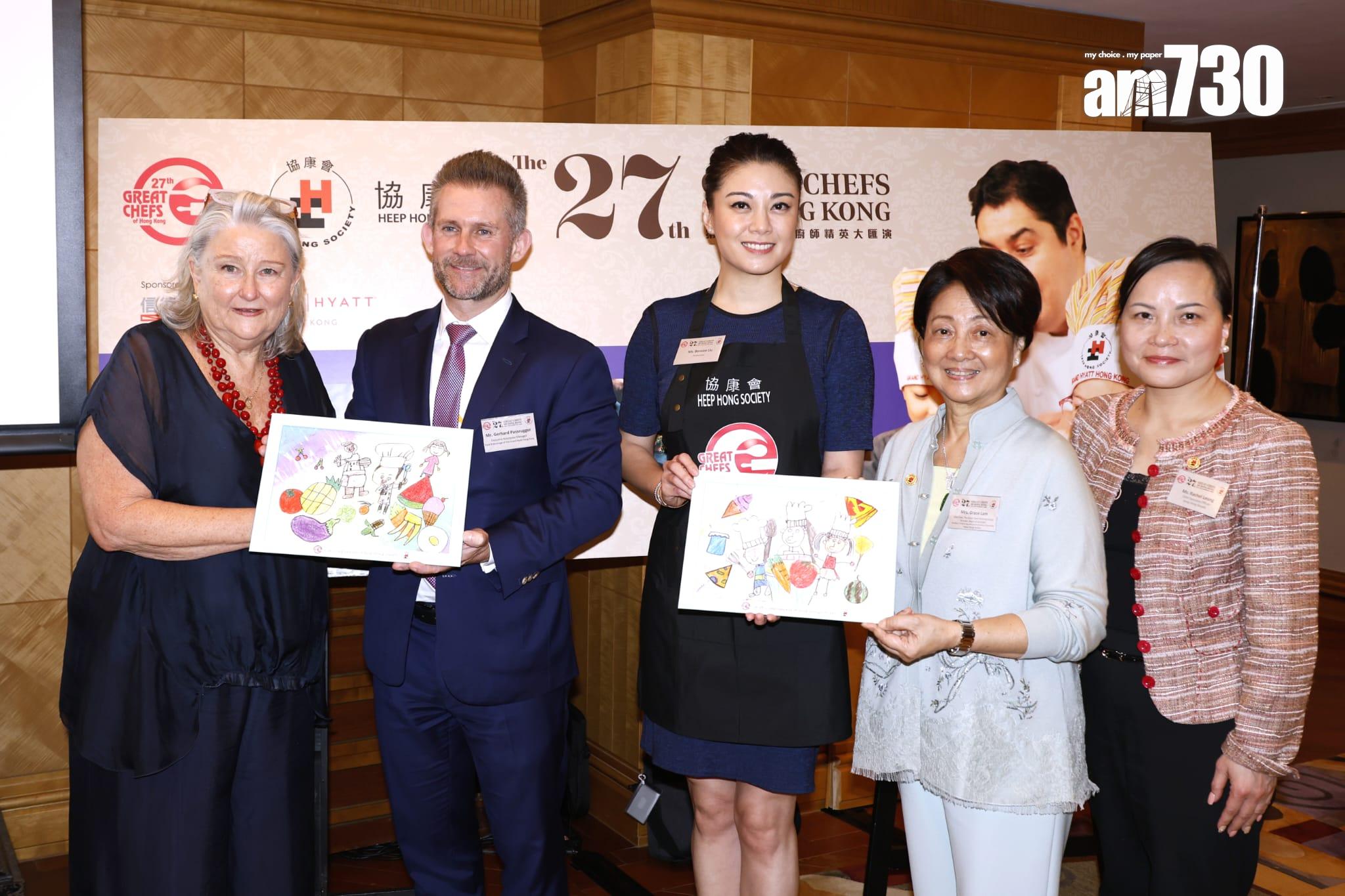 廖碧兒出席協康會舉行的「大廚小廚獻技」記者會。 (林俊源攝)