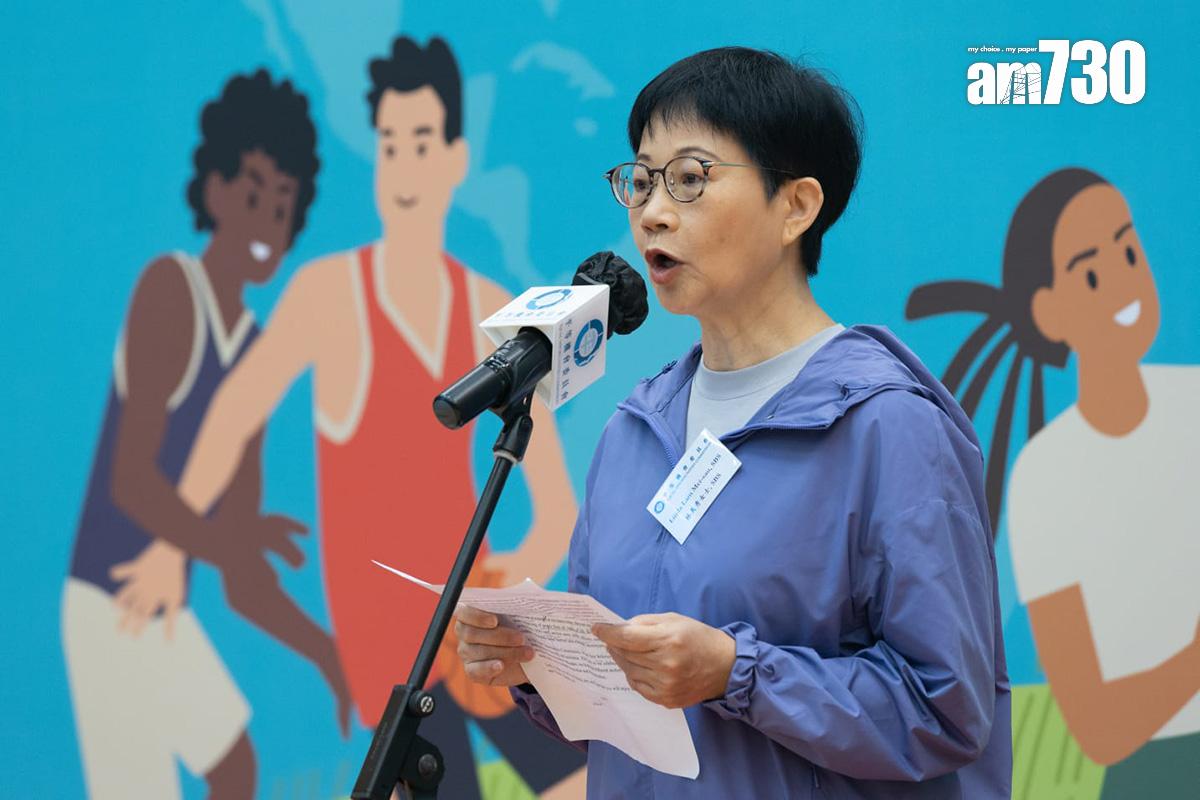 林美秀指共融運動日別具意義。(蘇文傑攝)