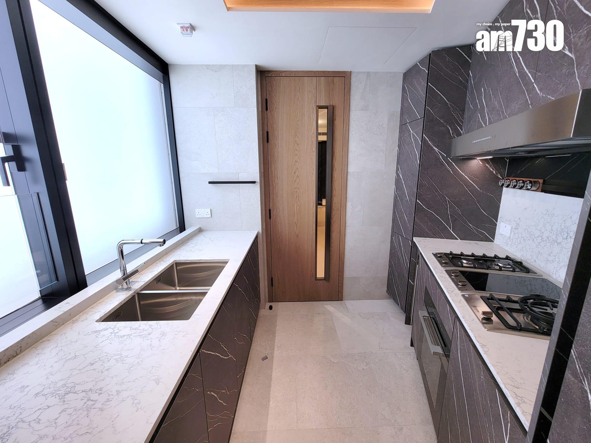 朗賢峯示範單位|998呎向南三房套 廚房及浴室採Japandi設計風格|多圖有片