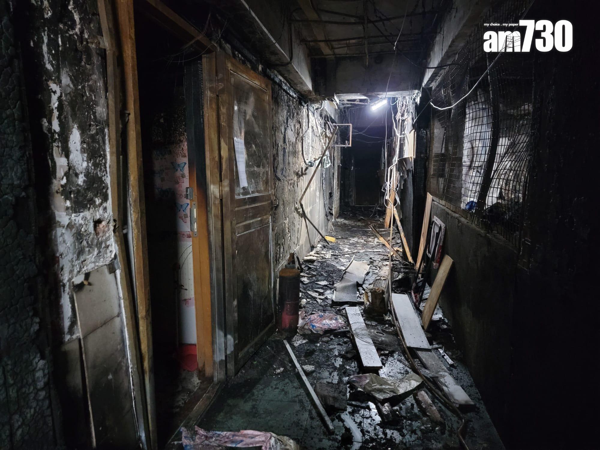 大火後現場。(《am730》記者攝)