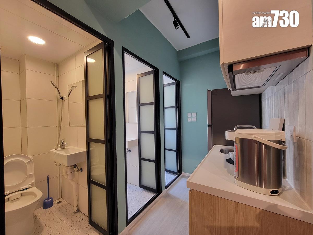 佐敦道有舊樓改裝成私營外勞共居空間,提供66個床位。(鍾式明攝)