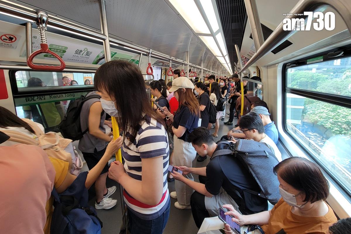 觀塘綫最繁忙路段載客率達68%。(資料圖片/陳奕釗攝)