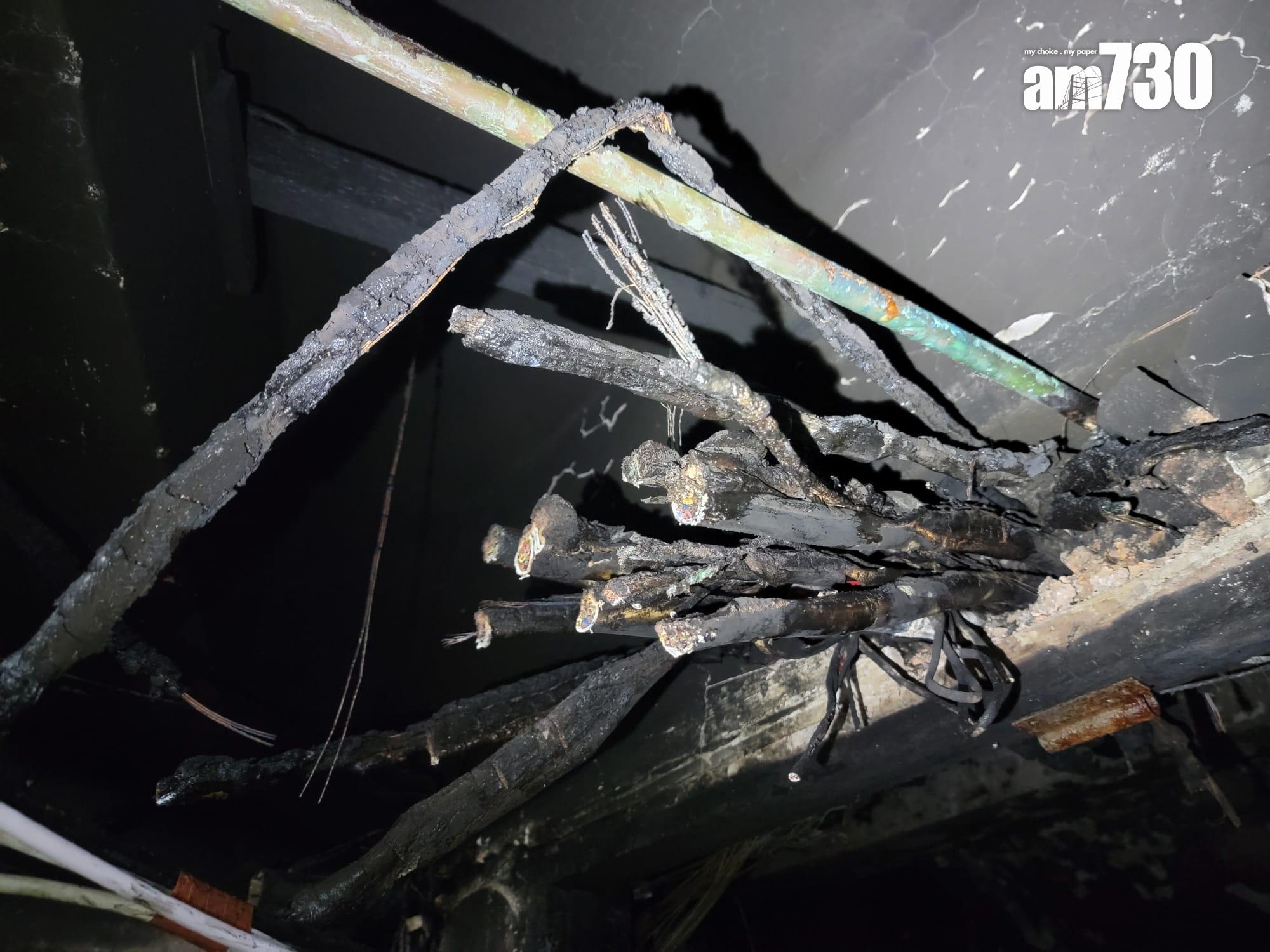 大火後現場。(《am730》記者攝)