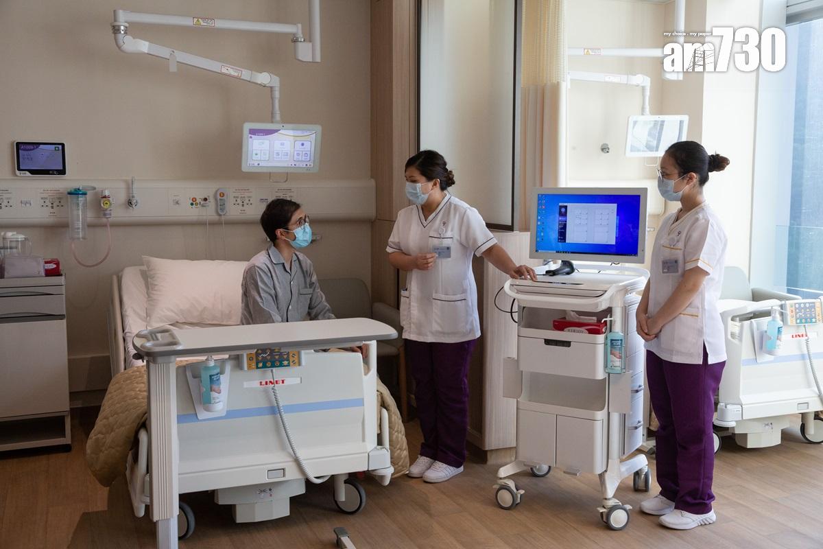 中大醫院解釋實際病床數目較推算多17張,因此需要更多人手支援。(資料圖片/蘇文傑攝)