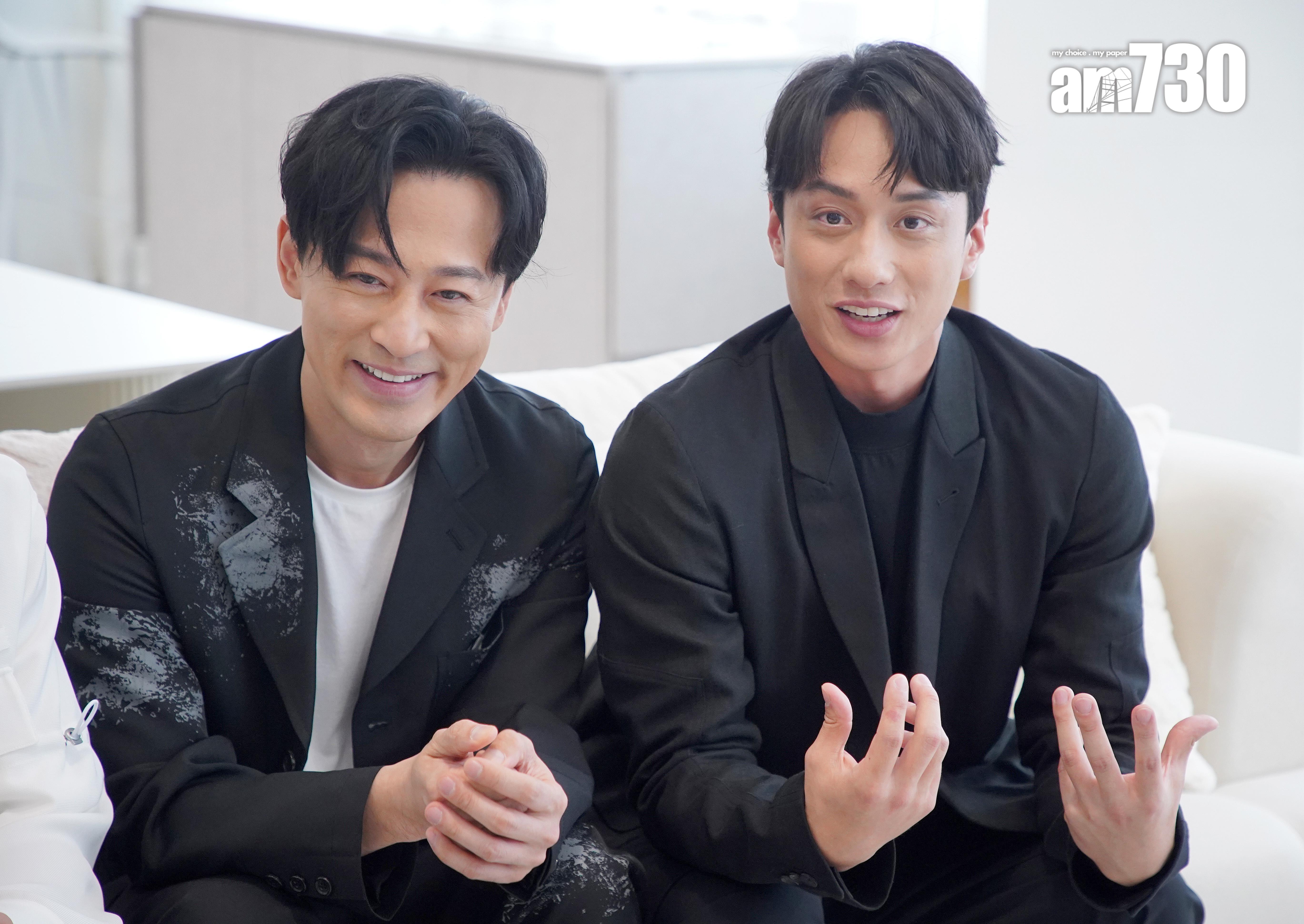 劉俊謙獲林峯送上窩心禮物,笑言要高唱《愛不疚》。(蘇文傑攝)