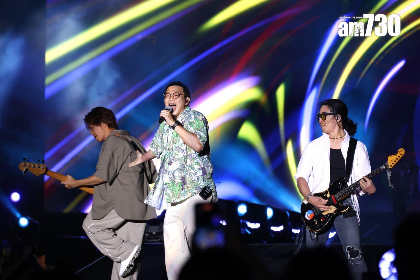 RubberBand為第二晚的春浪音樂節打頭陣演出。(林俊源攝)