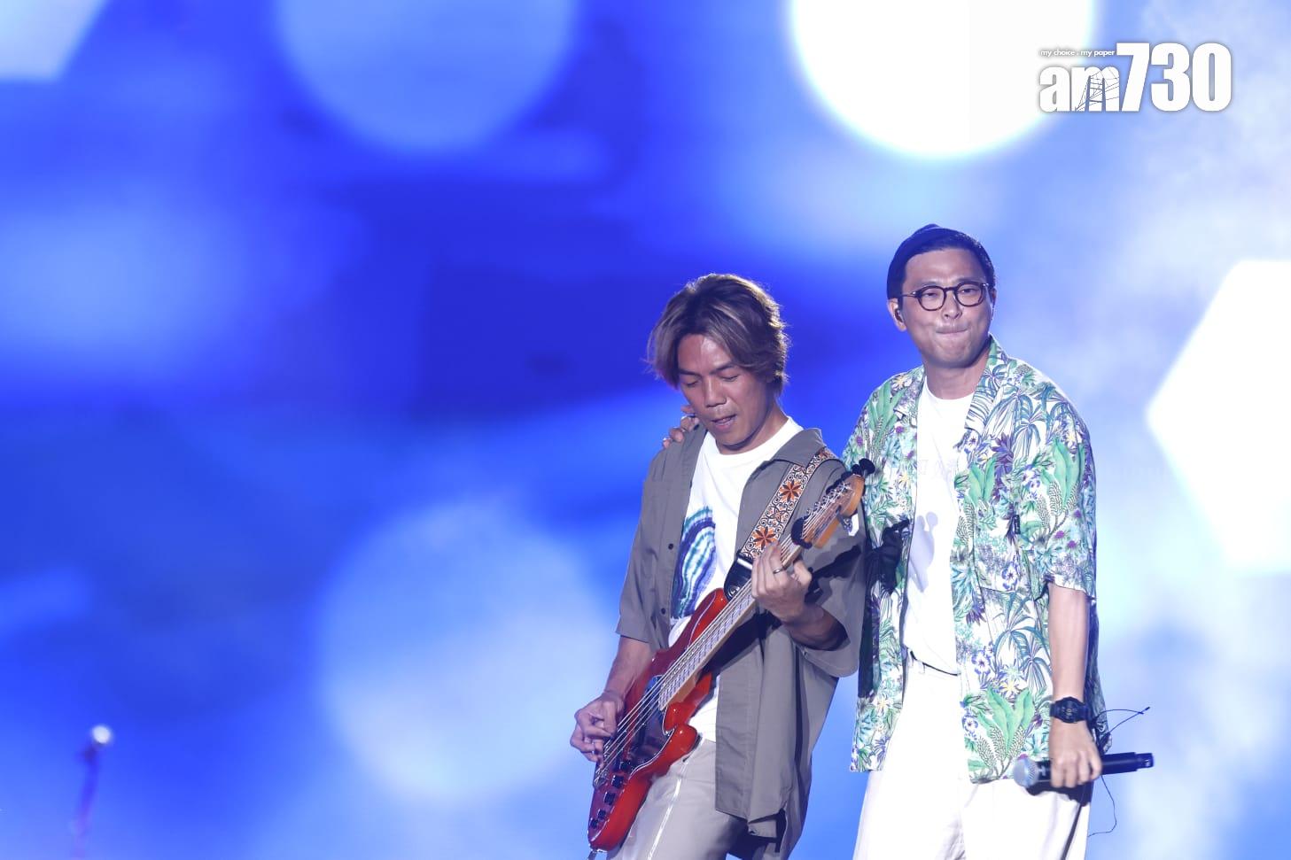 RubberBand繼2022年疫下開show後,重回竹翠公園演出,感觸良多。(林俊源攝)