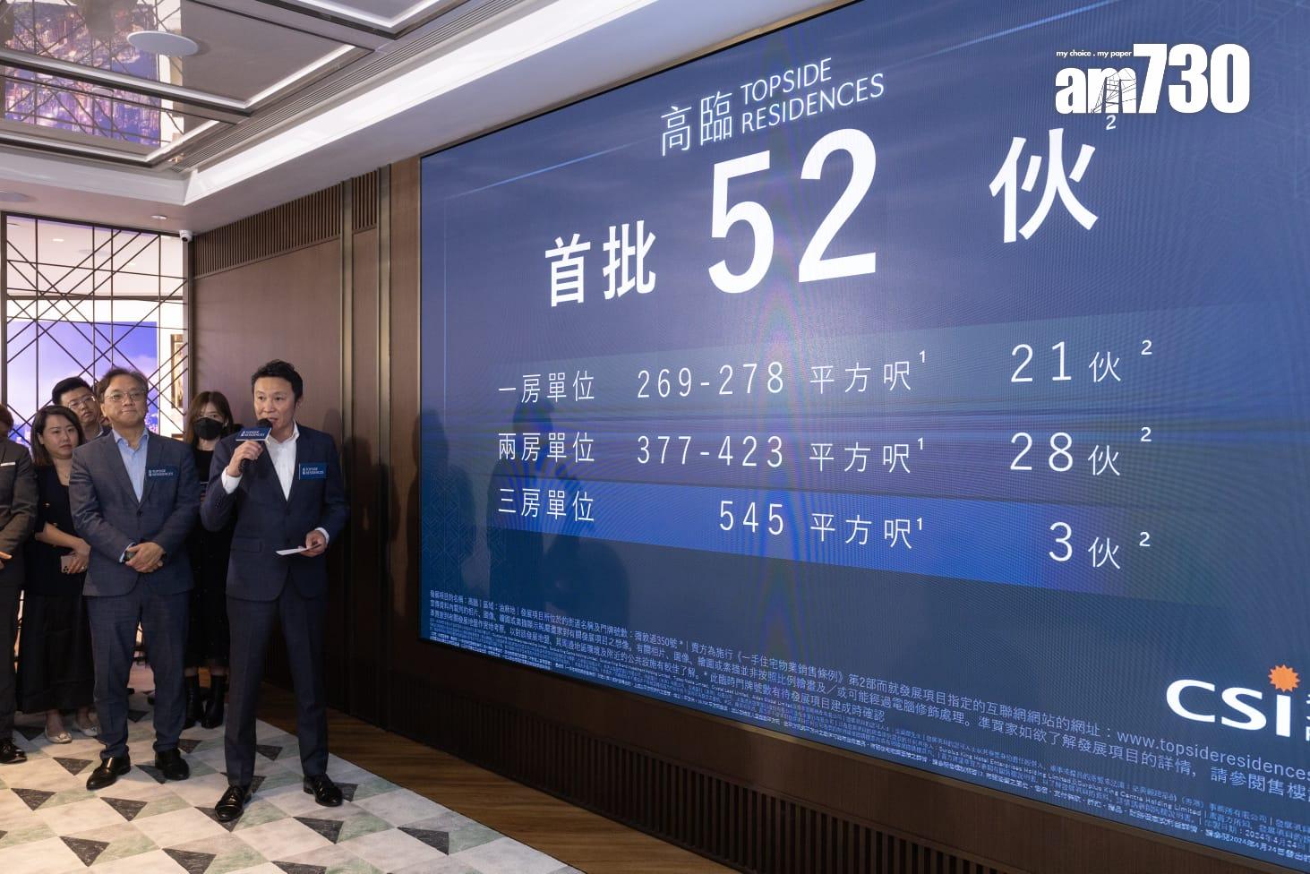 高臨開價|首推52伙 折實均呎19388元 資策:較市價折讓兩成|佐敦新盤