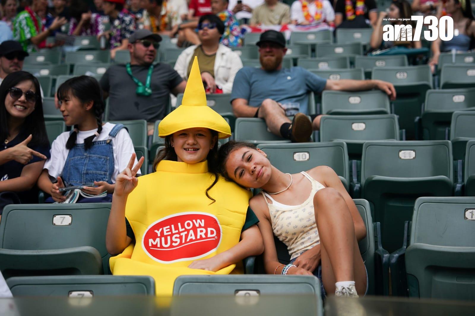 香港國際七人欖球賽2024 ,今屆或是最後一屆在香港大球場舉行,氣氛熱烈(林靄怡攝)