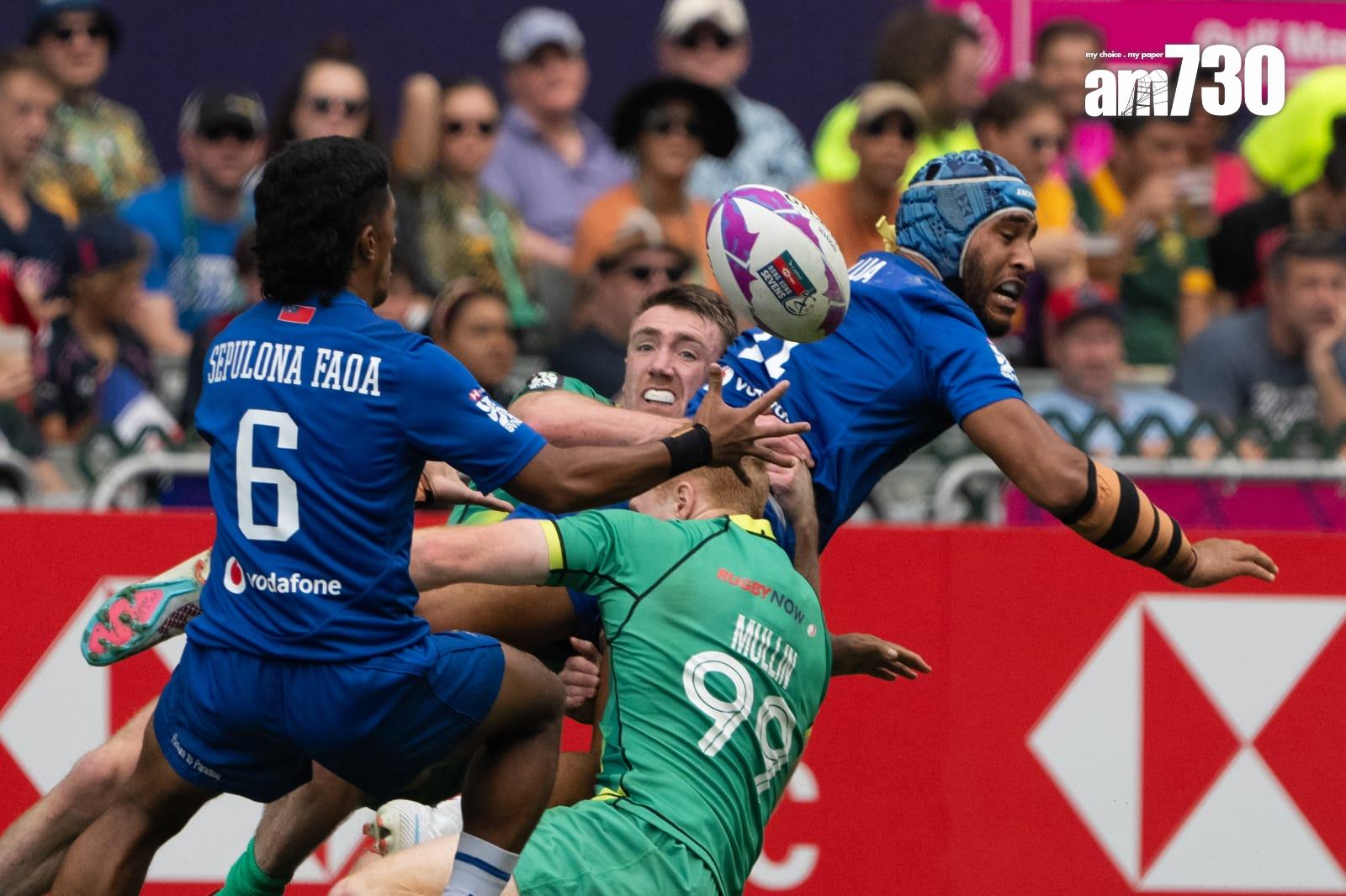 香港國際七人欖球賽2024 ,今屆或是最後一屆在香港大球場舉行,氣氛熱烈(林靄怡攝)